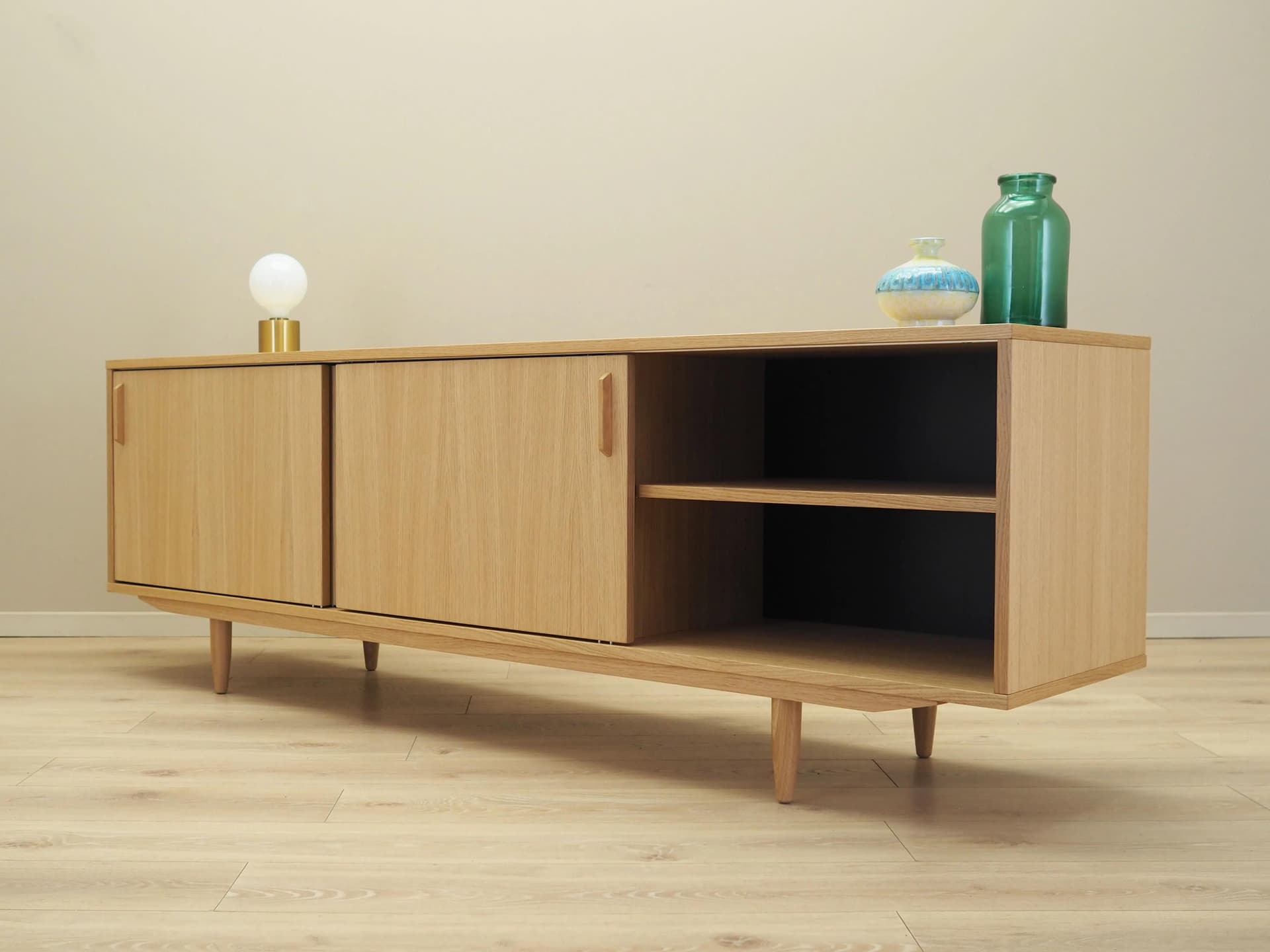 Sideboard skandynawski, dąb żółty, Dania, lata 60. - 22943