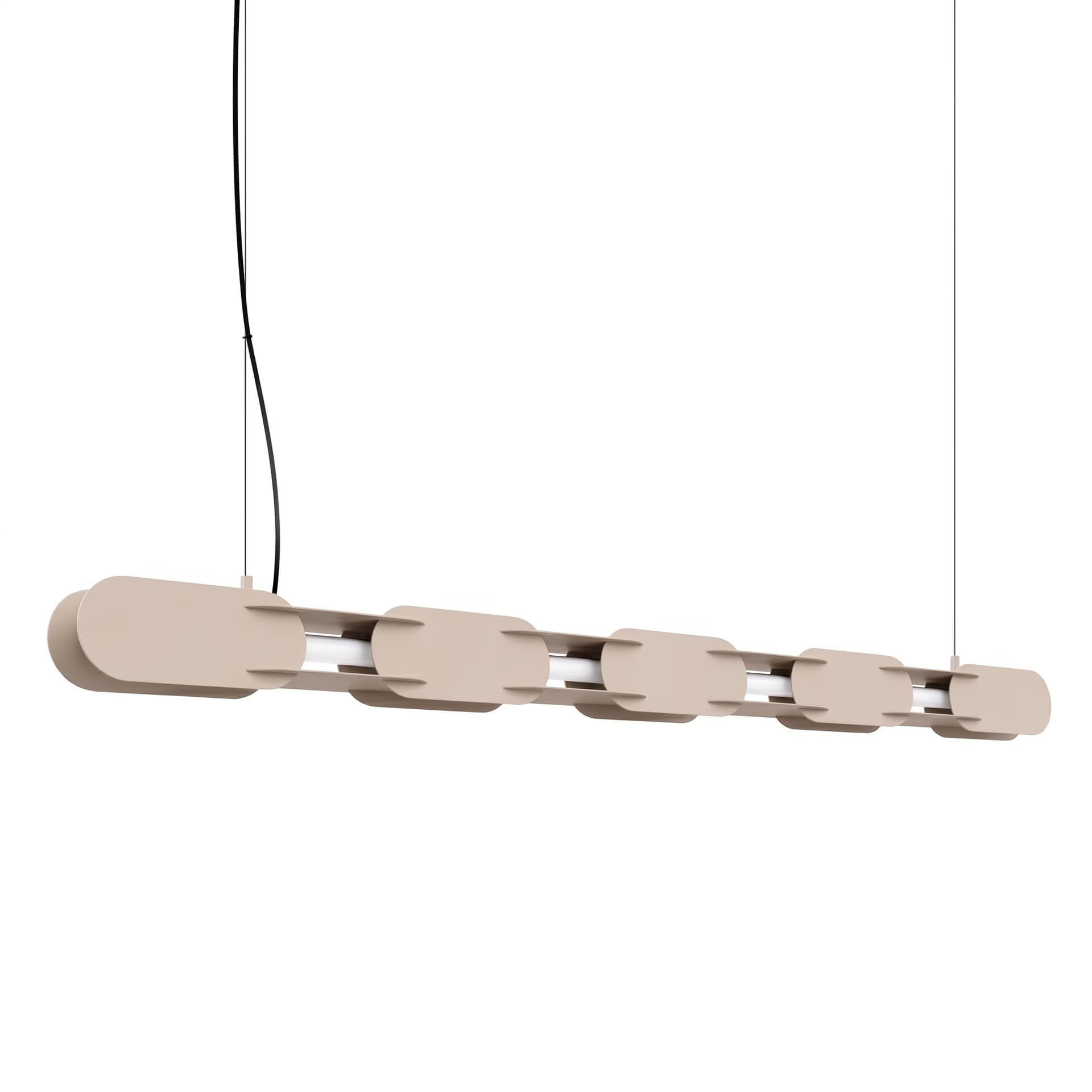 Pendant lamp CHAIN 158 cm, taupe, Thoro