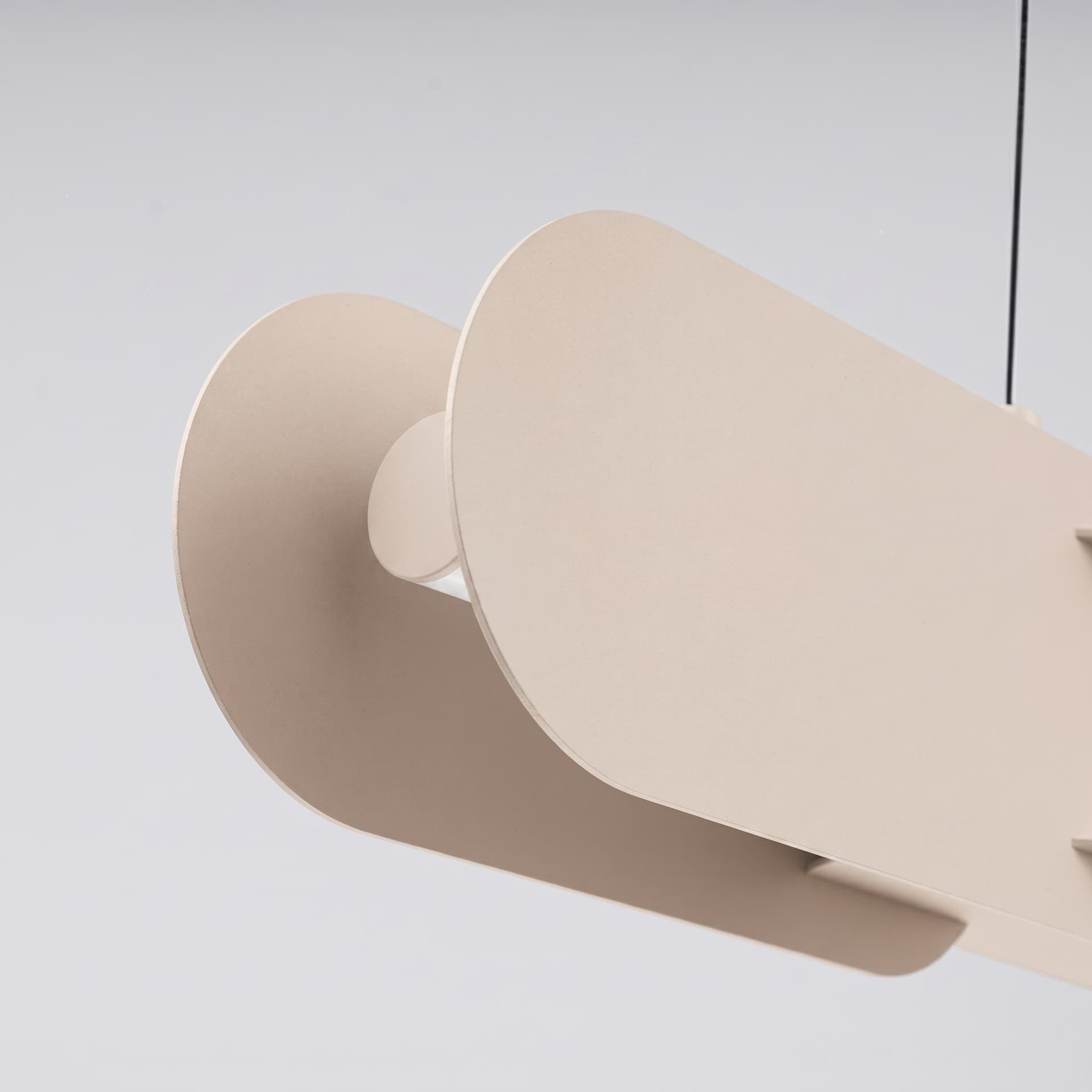 Pendant lamp CHAIN 158 cm, taupe, Thoro - 312974