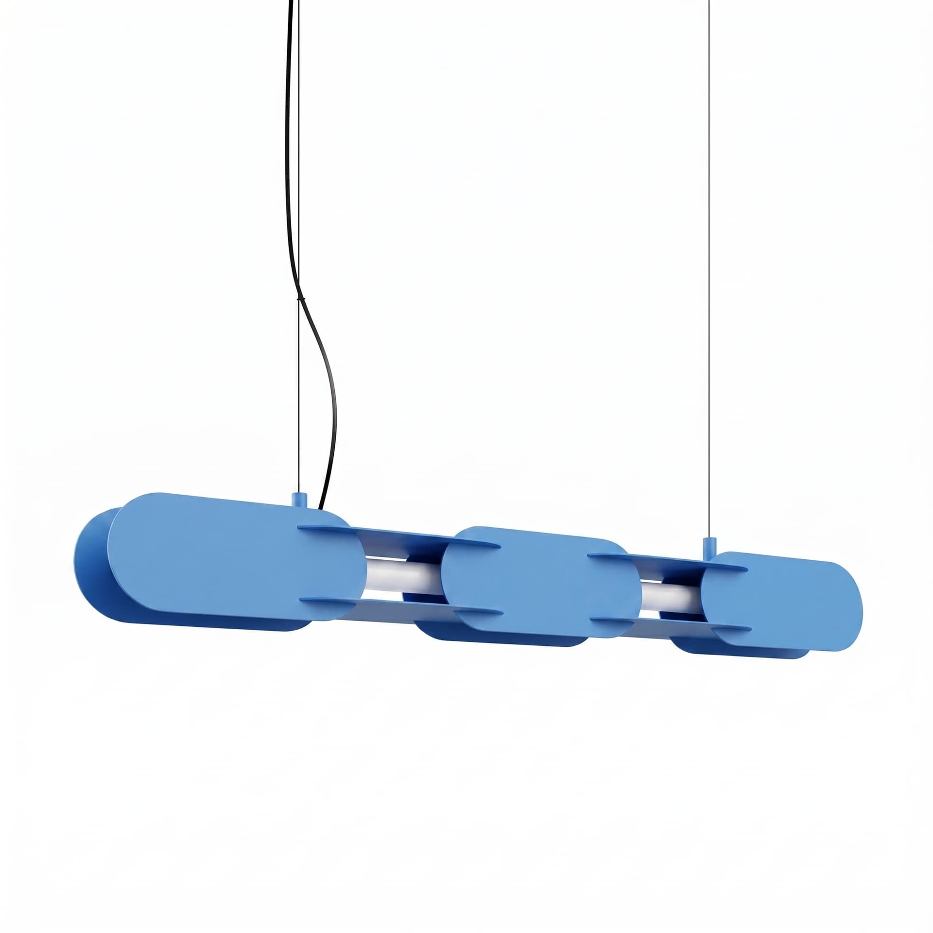 Pendant lamp CHAIN 91 cm, blue, Thoro