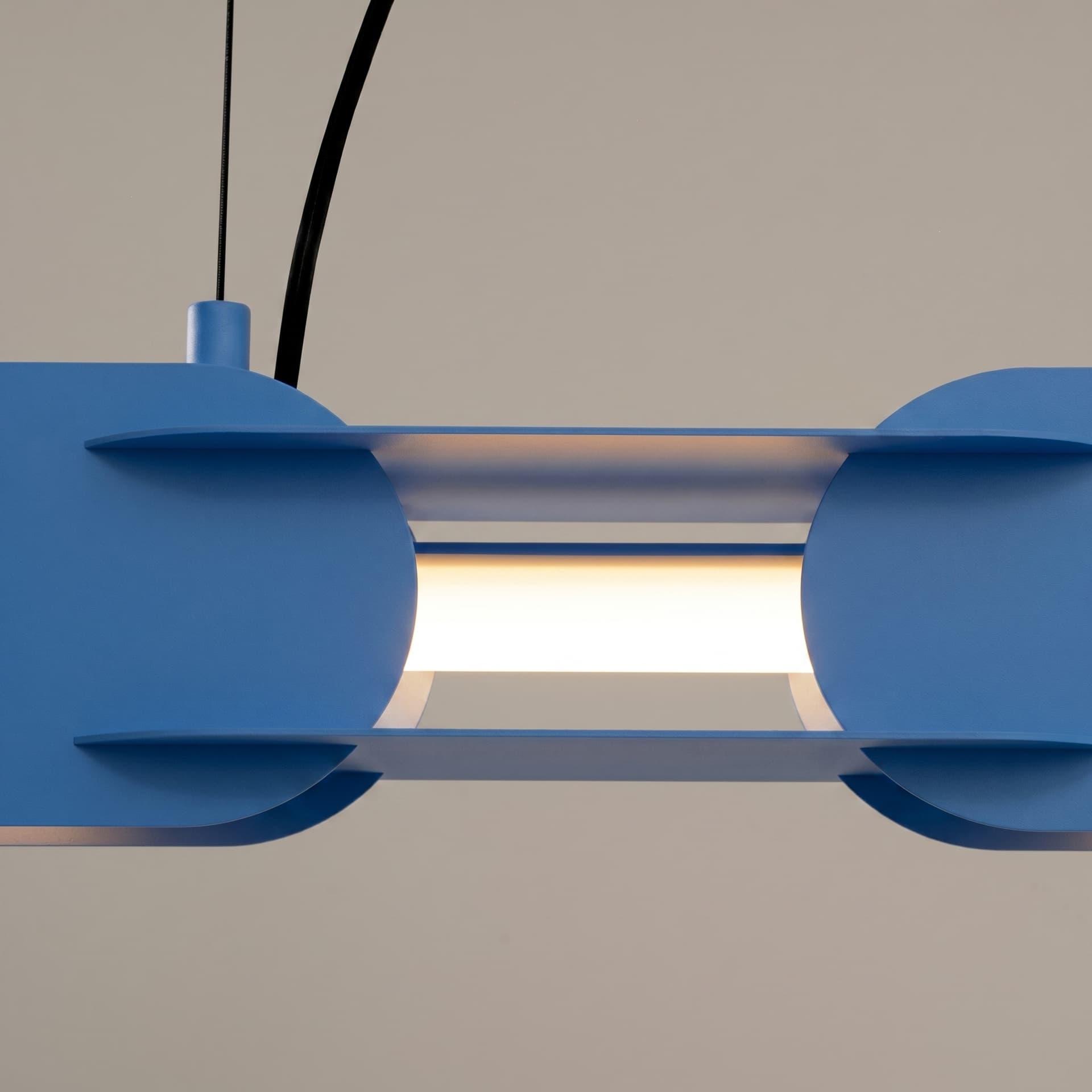 Pendant lamp CHAIN 91 cm, blue, Thoro - 312941