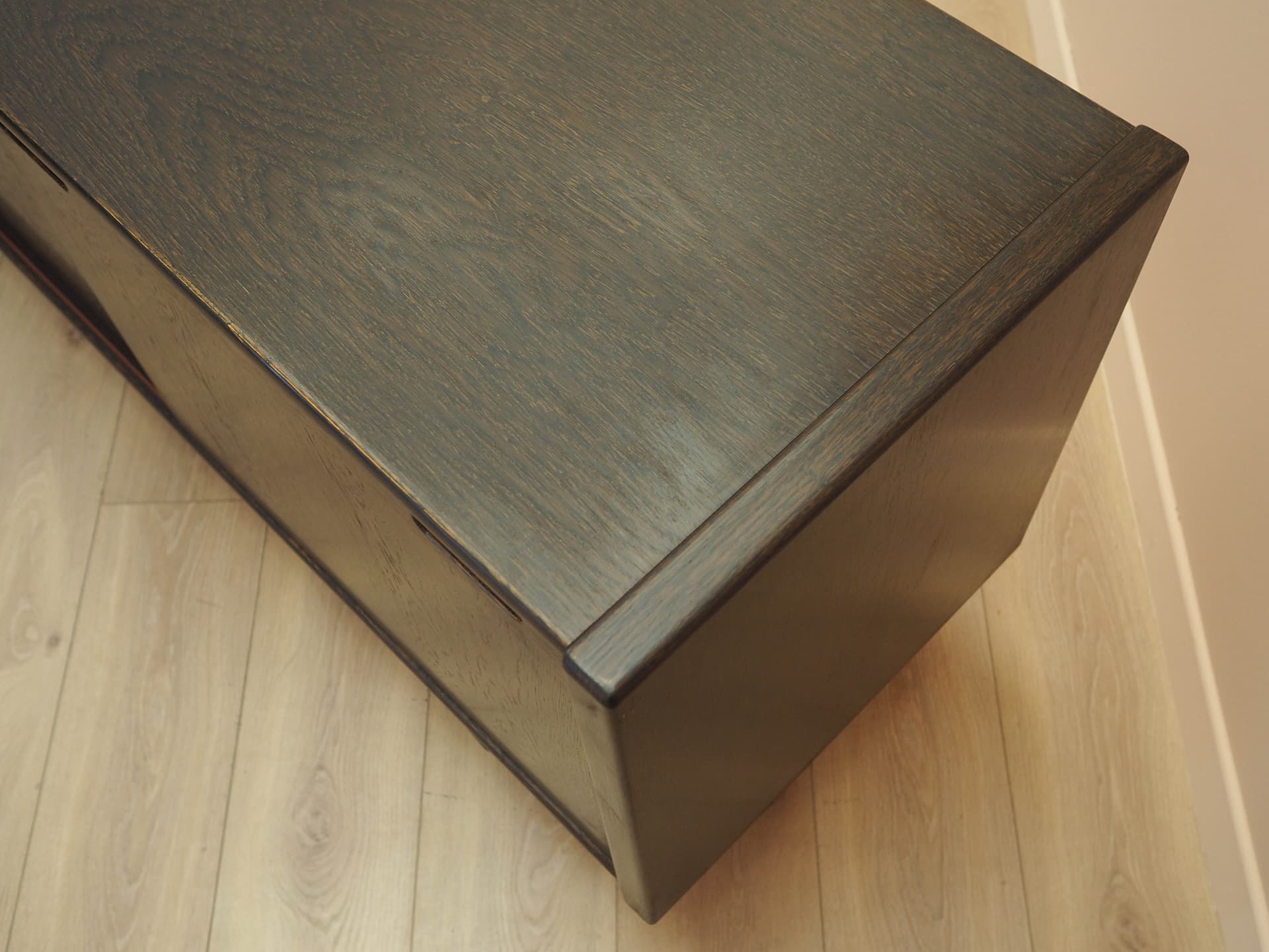 Sideboard, brown oak, black wood, Skovby Møbelfabrik, Denmark, 1970s. - 313086