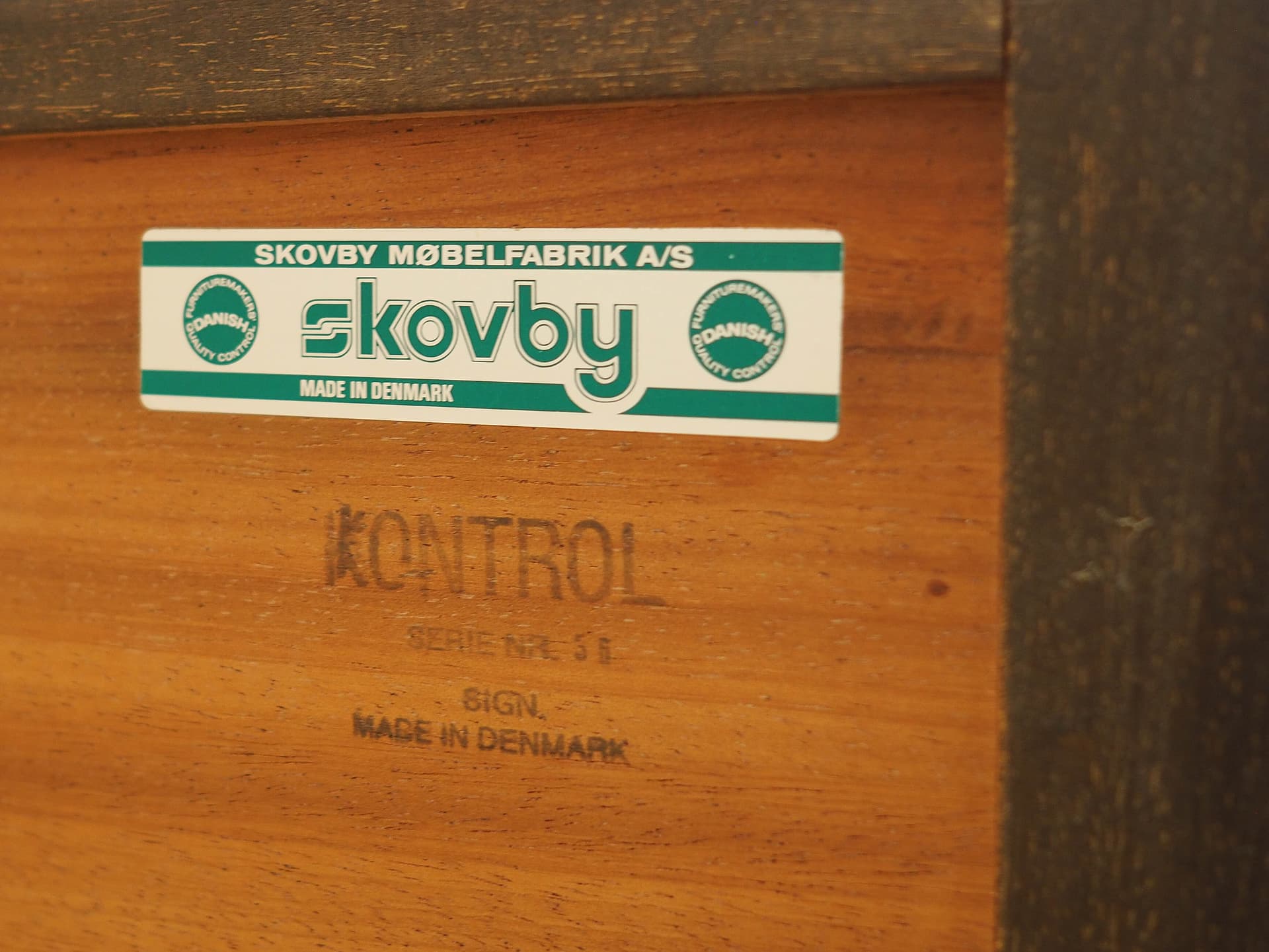 Sideboard, brown oak, black wood, Skovby Møbelfabrik, Denmark, 1970s. - 313091
