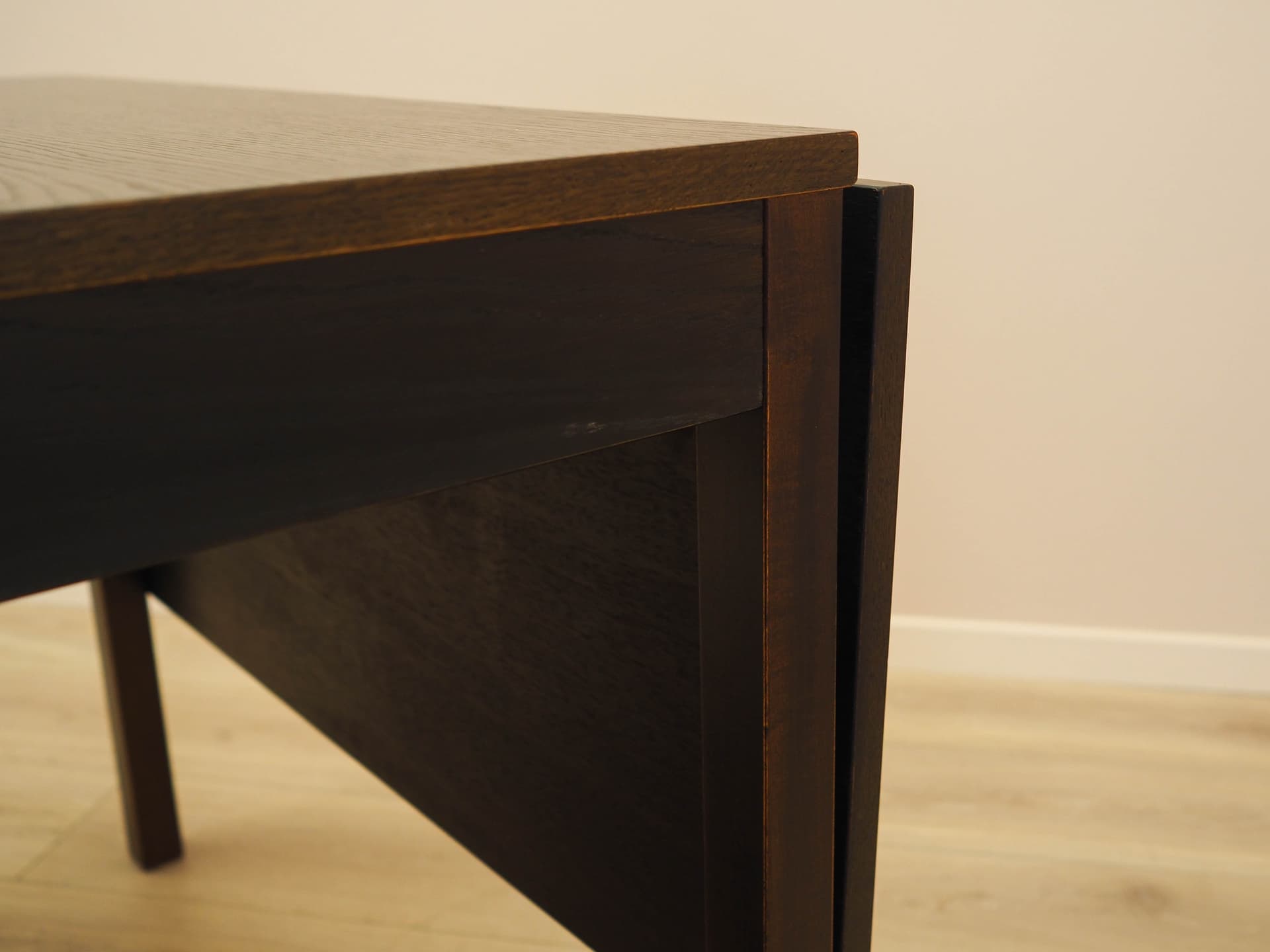 Dining Table, brown oak, Denmark, 1970s. - 313101