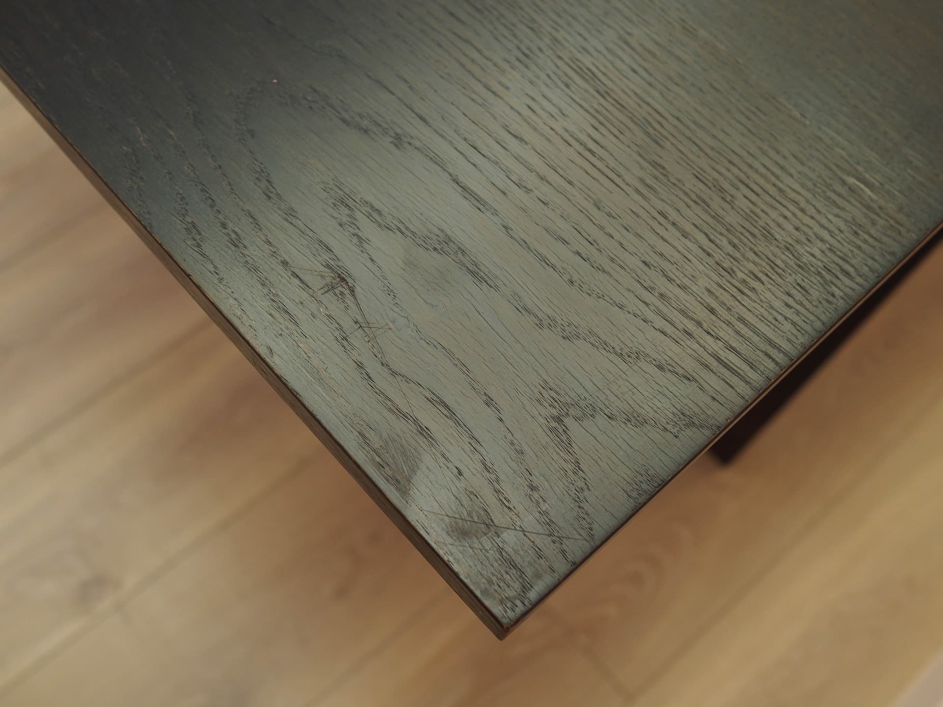 Dining Table, brown oak, Denmark, 1970s. - 313104