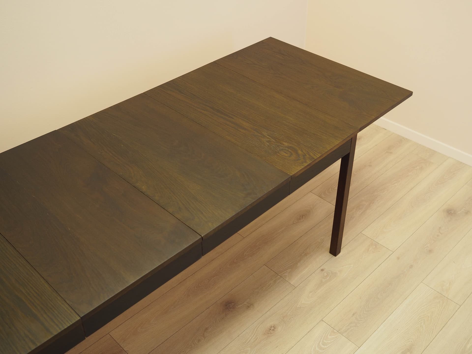 Dining Table, brown oak, Denmark, 1970s. - 313093