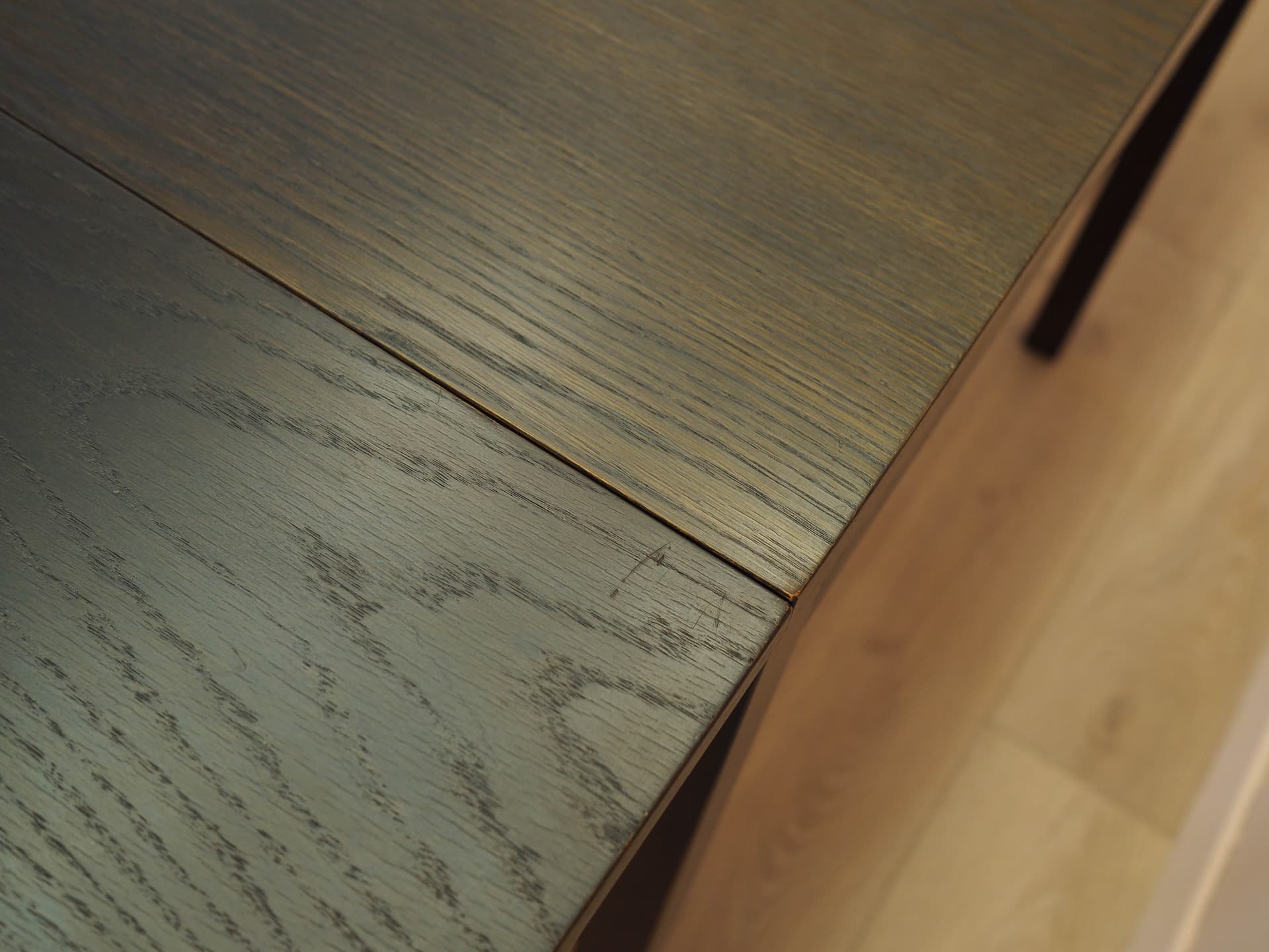 Dining Table, brown oak, Denmark, 1970s. - 313105