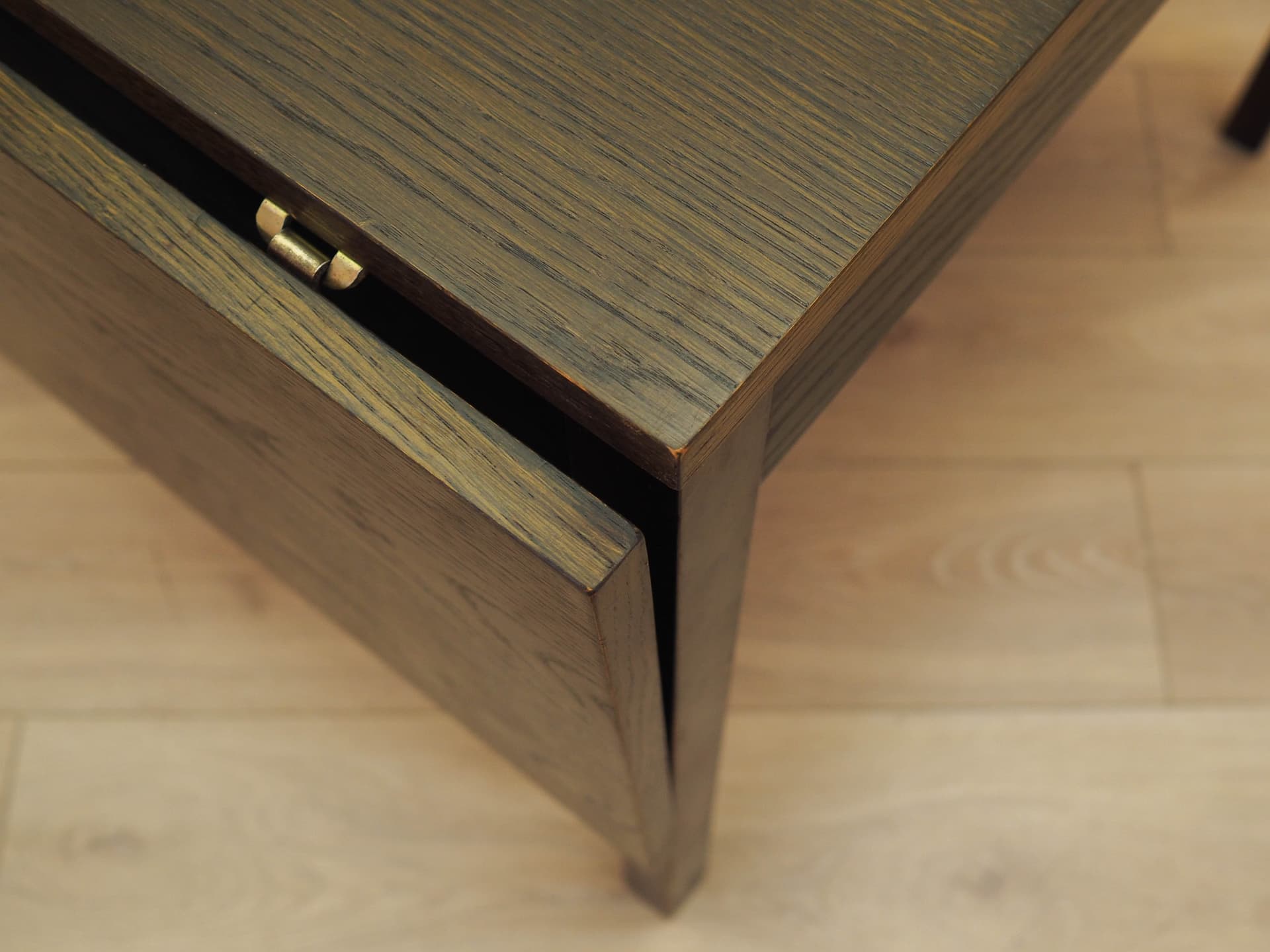 Dining Table, brown oak, Denmark, 1970s. - 313100