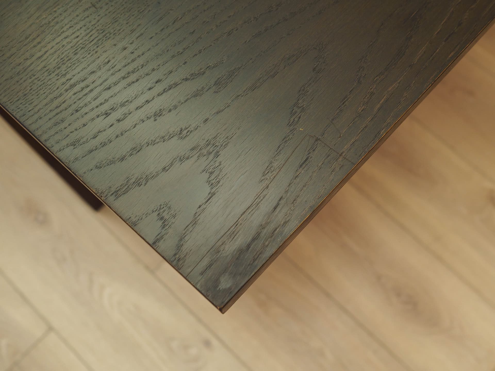 Dining Table, brown oak, Denmark, 1970s. - 313103