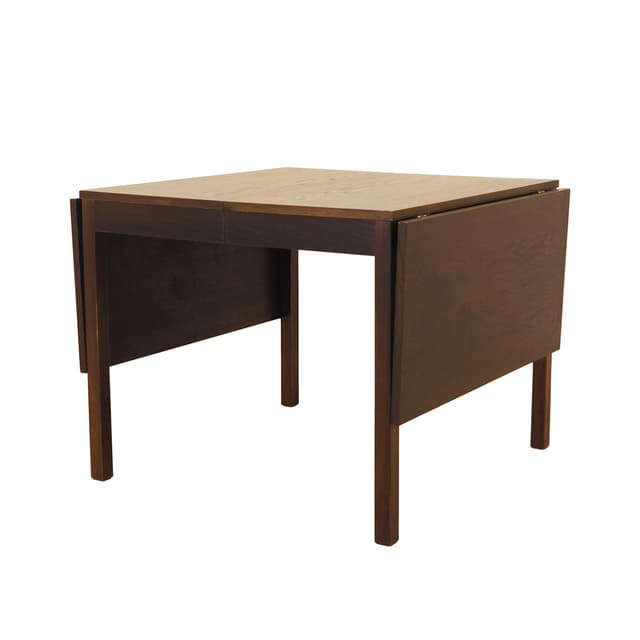 Dining Table, brown oak, Denmark, 1970s. - DIMENSION