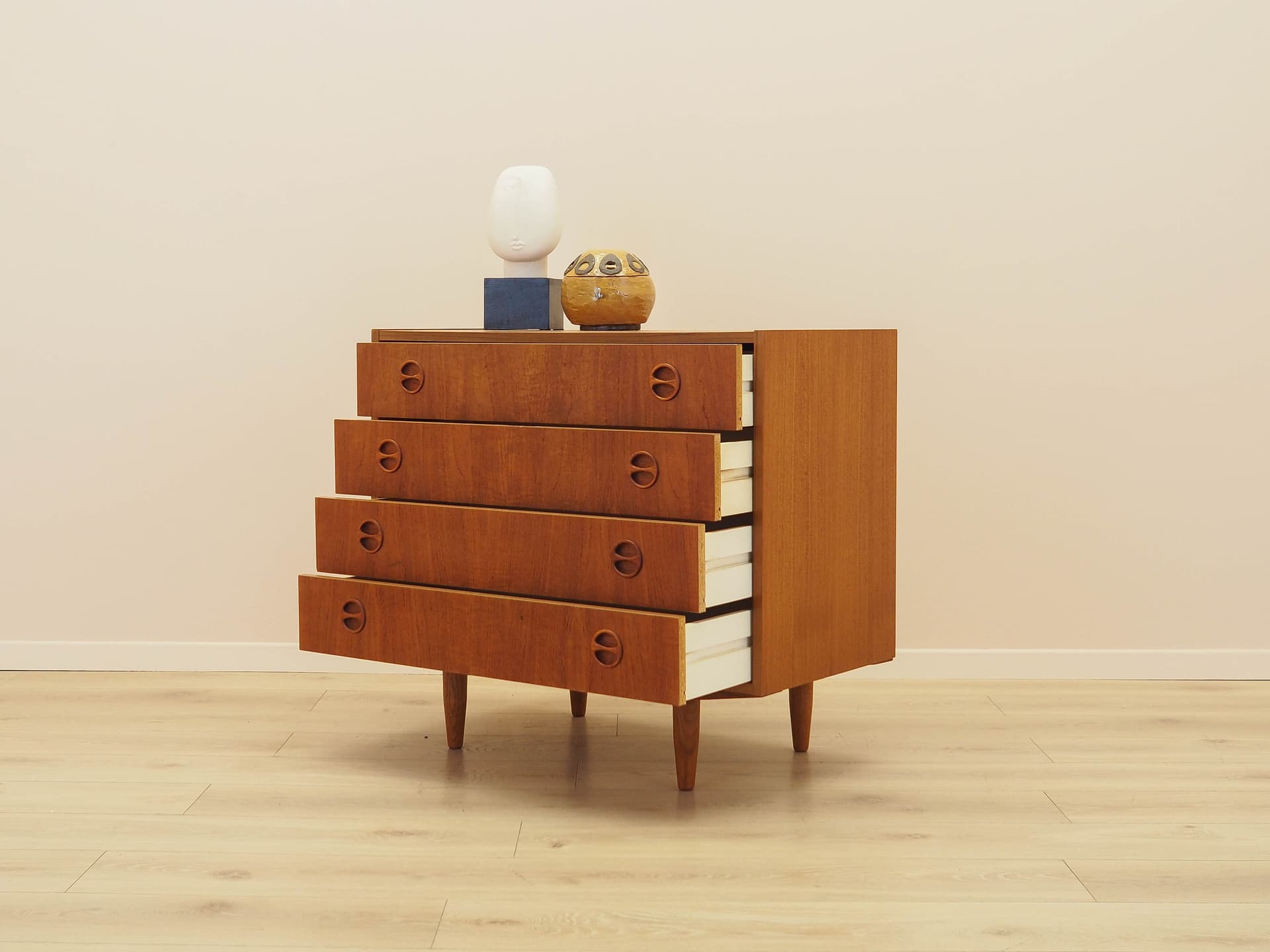 Komoda, teak brązowy, Dania, lata 70. - 313135