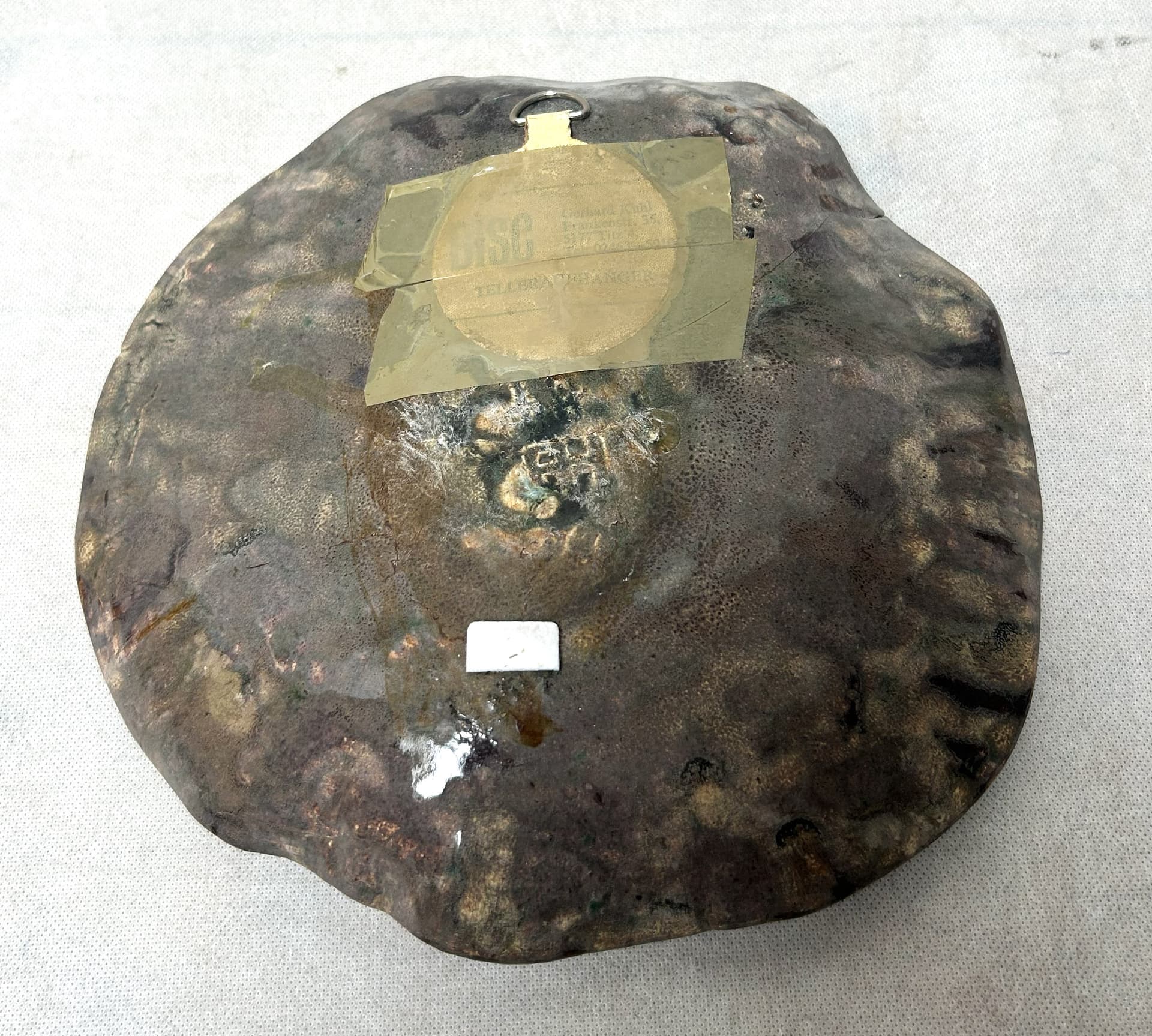 Decorative Wall Plate, brown, ceramics, 1970s. - 313228