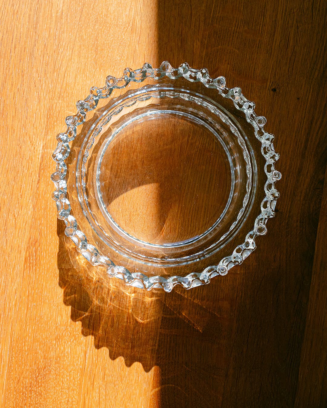 Ashtray, transparent glass, by F. Vízner, Hermanova, Czechoslovakia, 1970s. - 313242