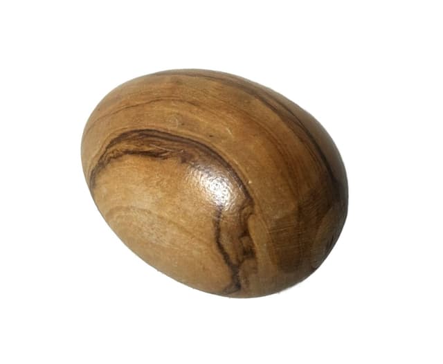 Decorative Egg, brown, wood - DIMENSION