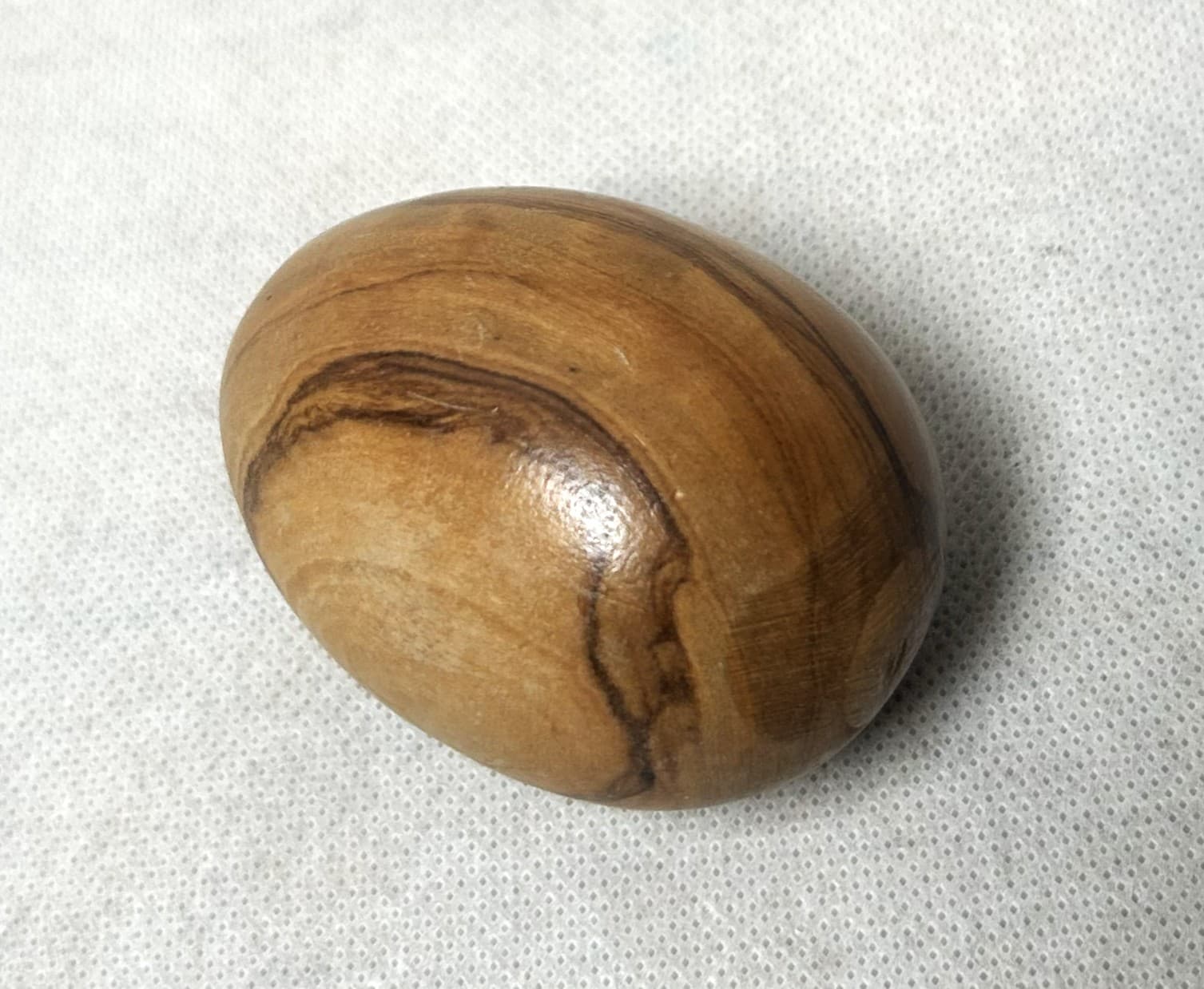 Decorative Egg, brown, wood - 313247