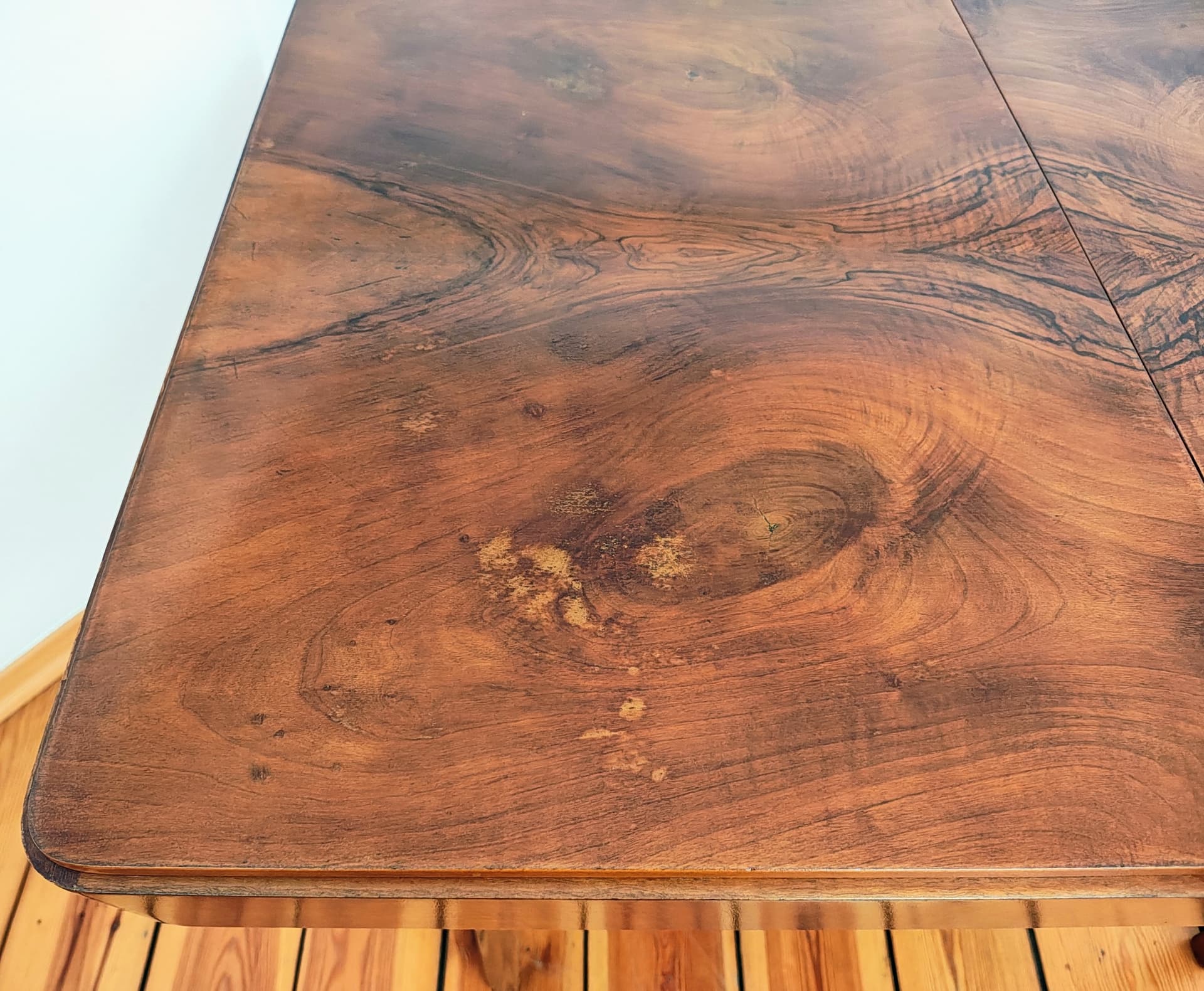 Extendable Dining Table, dark brown walnut, by J. Halabala, UP Závody, Czechoslovakia, 1950s. - 313304
