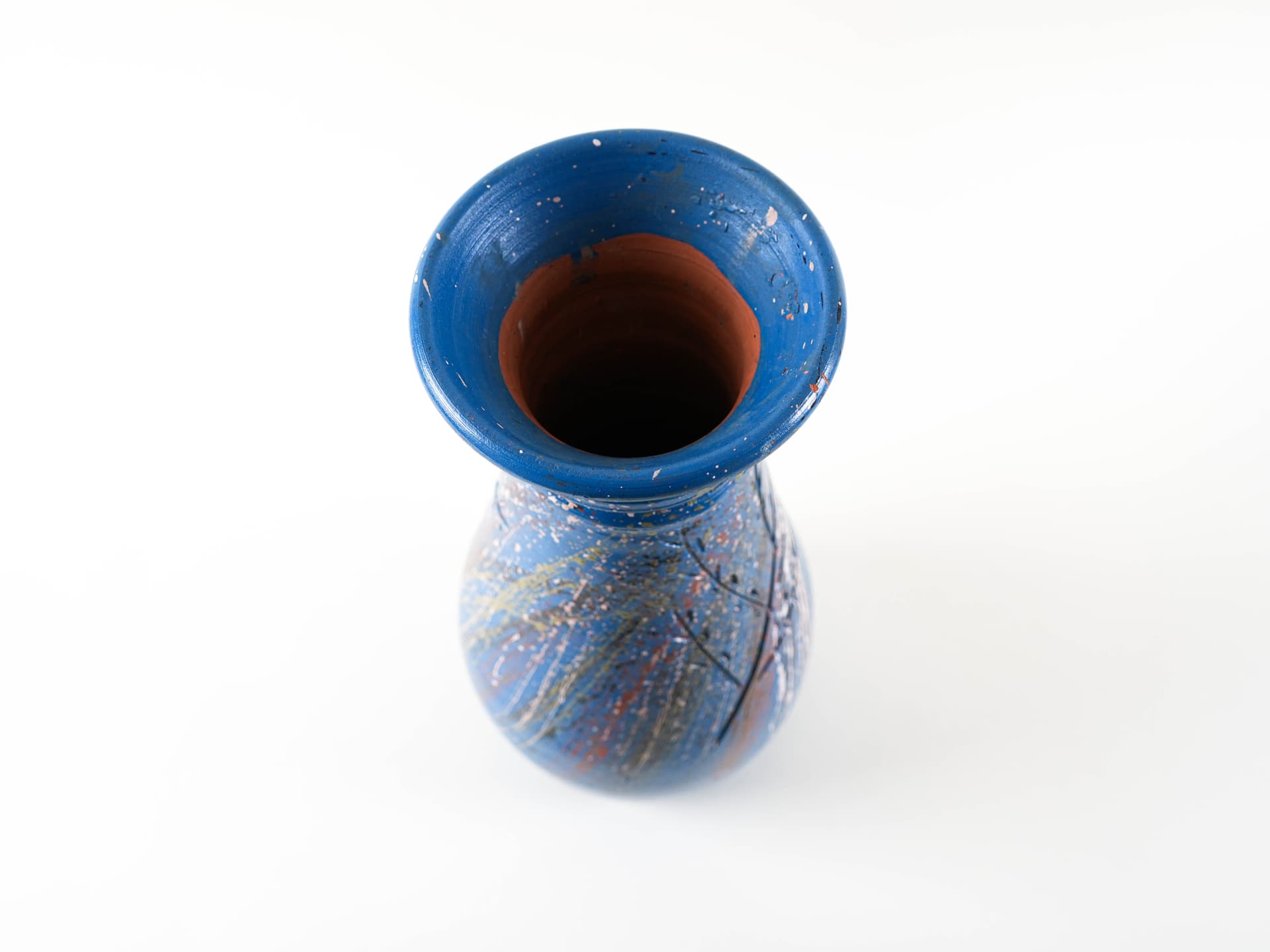 Vase, multicolor ceramic, Denmark, 1970s. - 313350