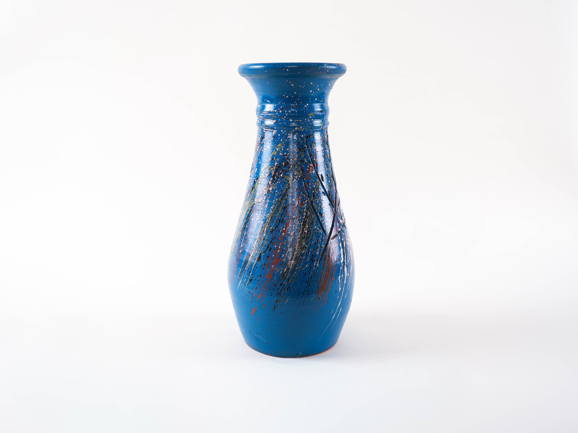 Vase, multicolor ceramic, Denmark, 1970s. - 313349