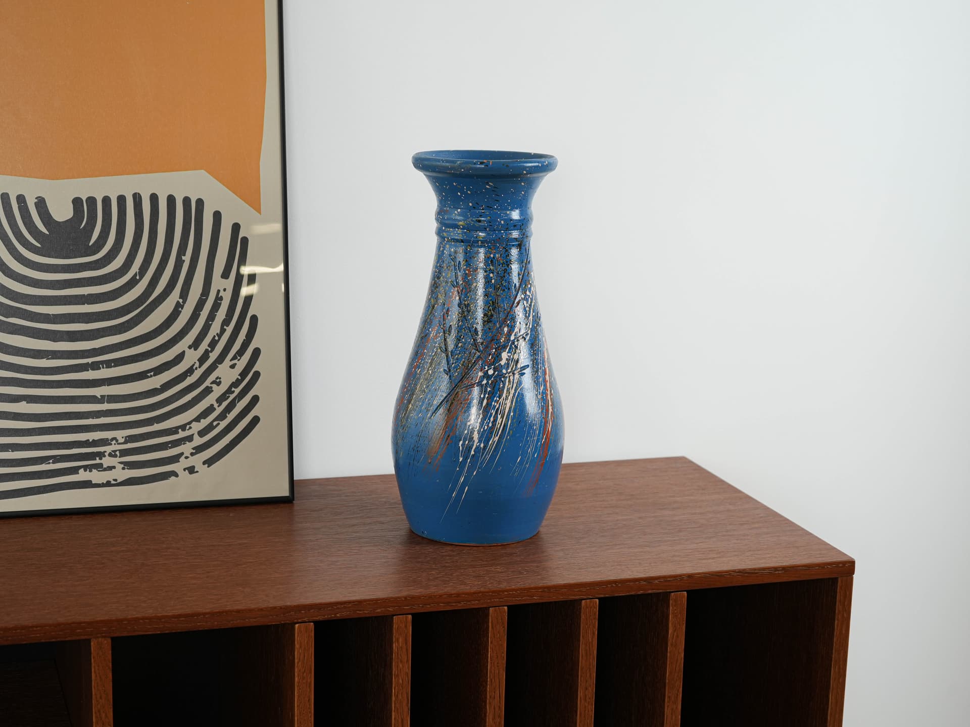 Vase, multicolor ceramic, Denmark, 1970s. - 313353