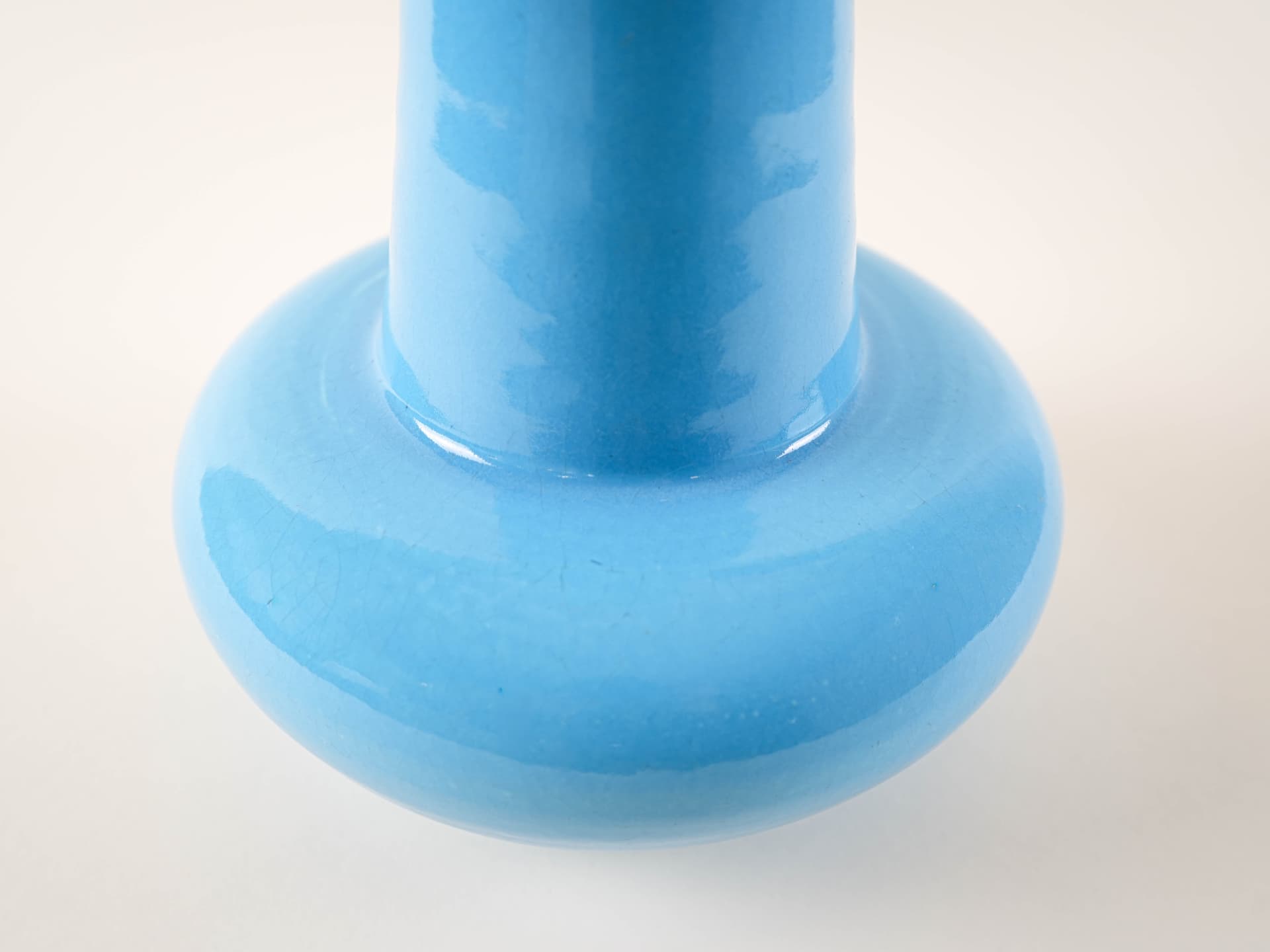 Vase, blue, ceramics, Denmark, 1970s. - 313360
