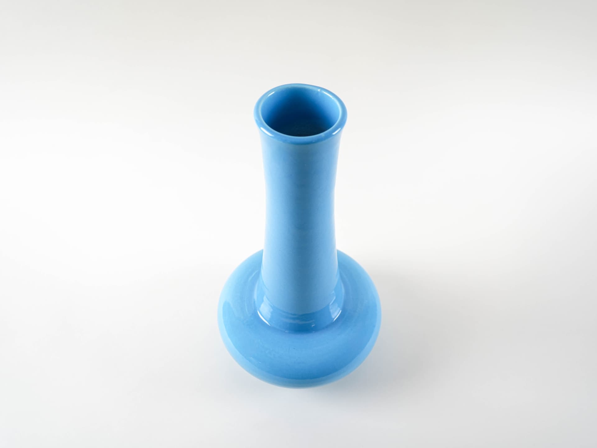 Vase, blue, ceramics, Denmark, 1970s. - 313358