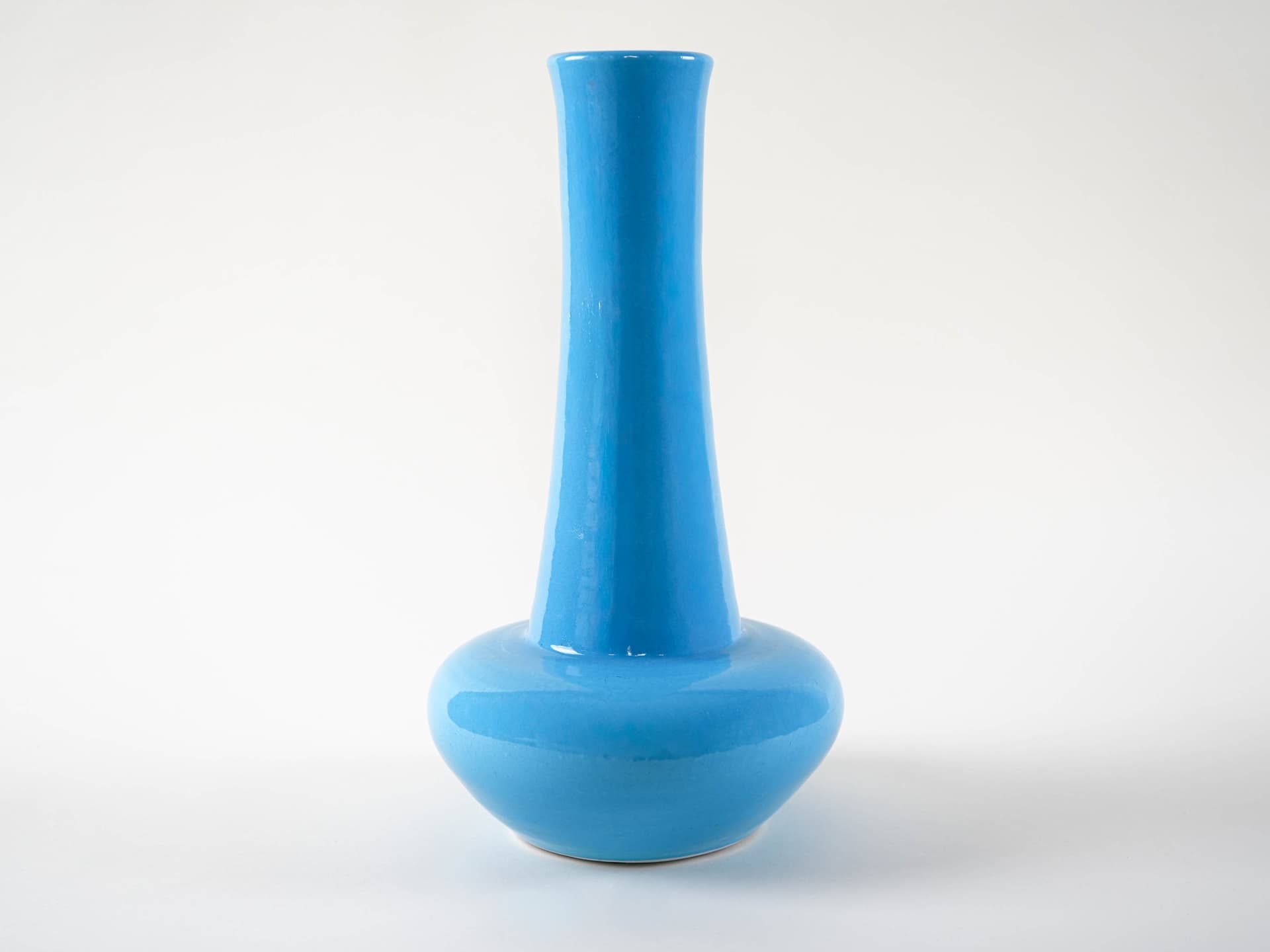 Vase, blue, ceramics, Denmark, 1970s. - 313361