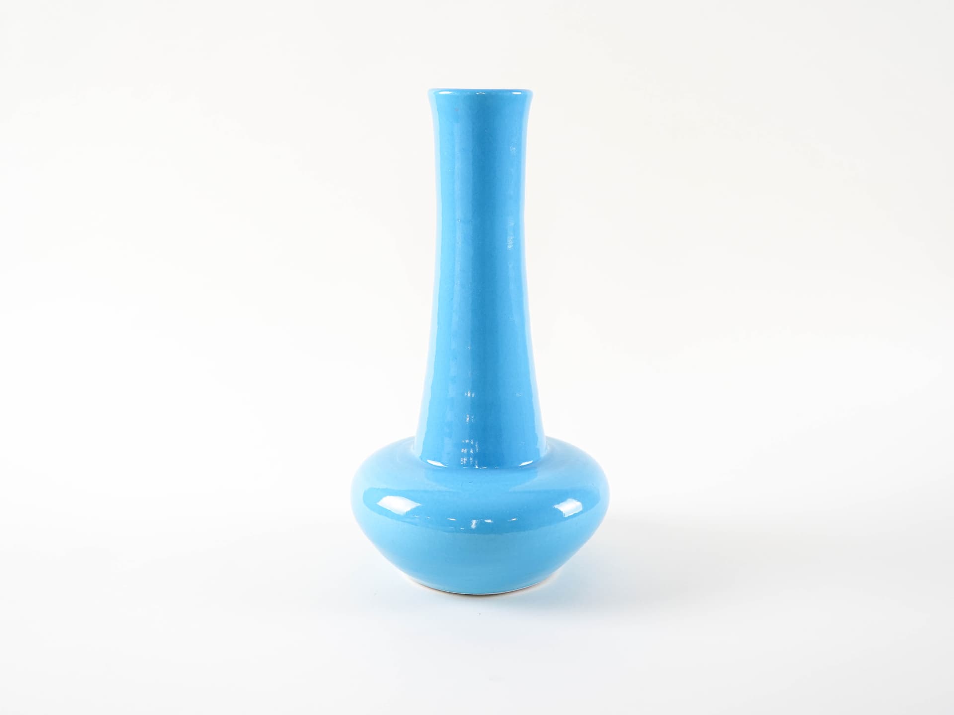 Vase, blue, ceramics, Denmark, 1970s. - 313359
