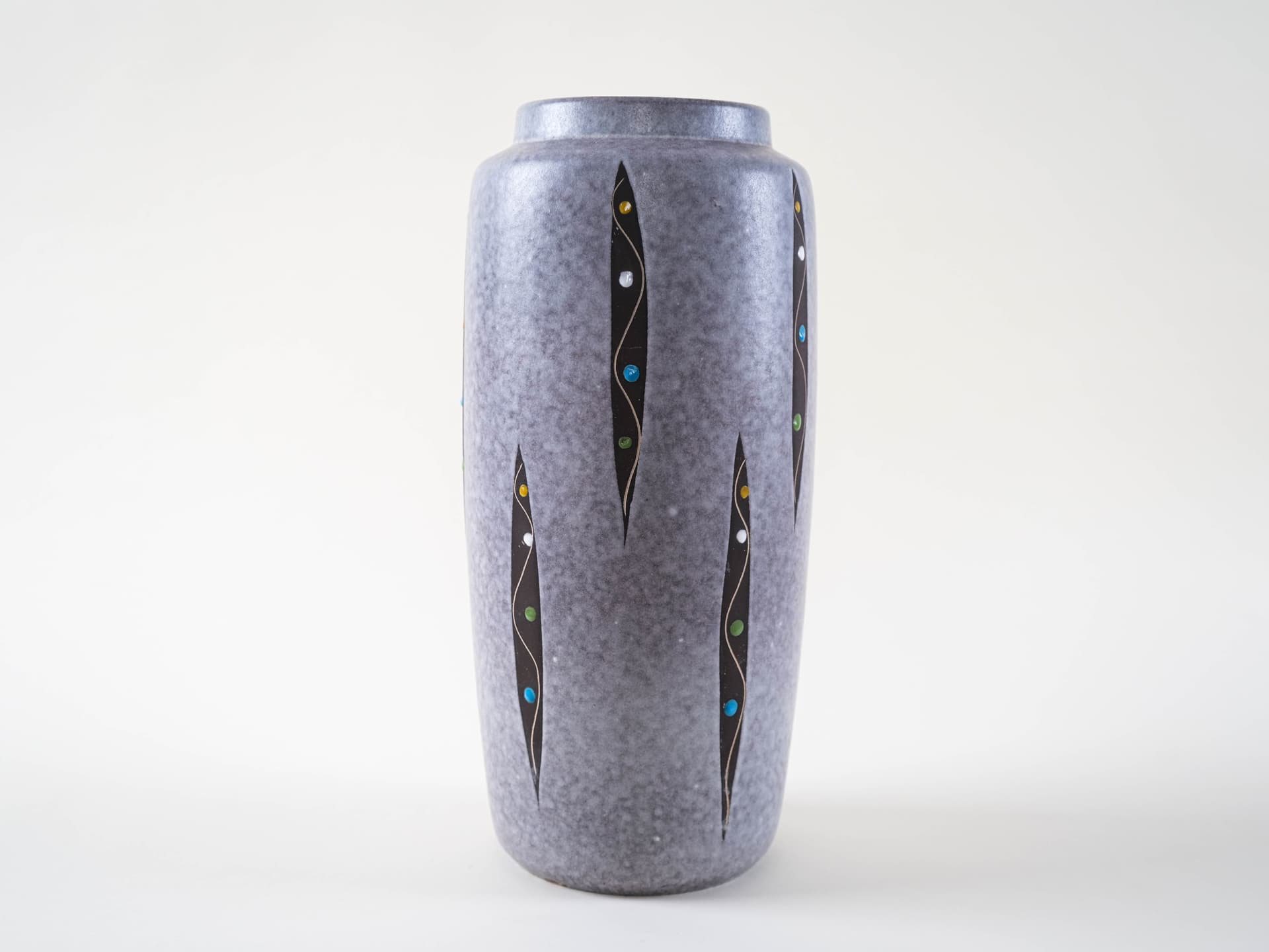 Vase, grey, ceramics, Germany, 1960s. - 313369