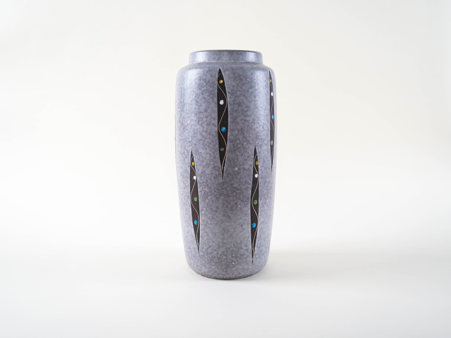 Vase, grey, ceramics, Germany, 1960s. - 313365