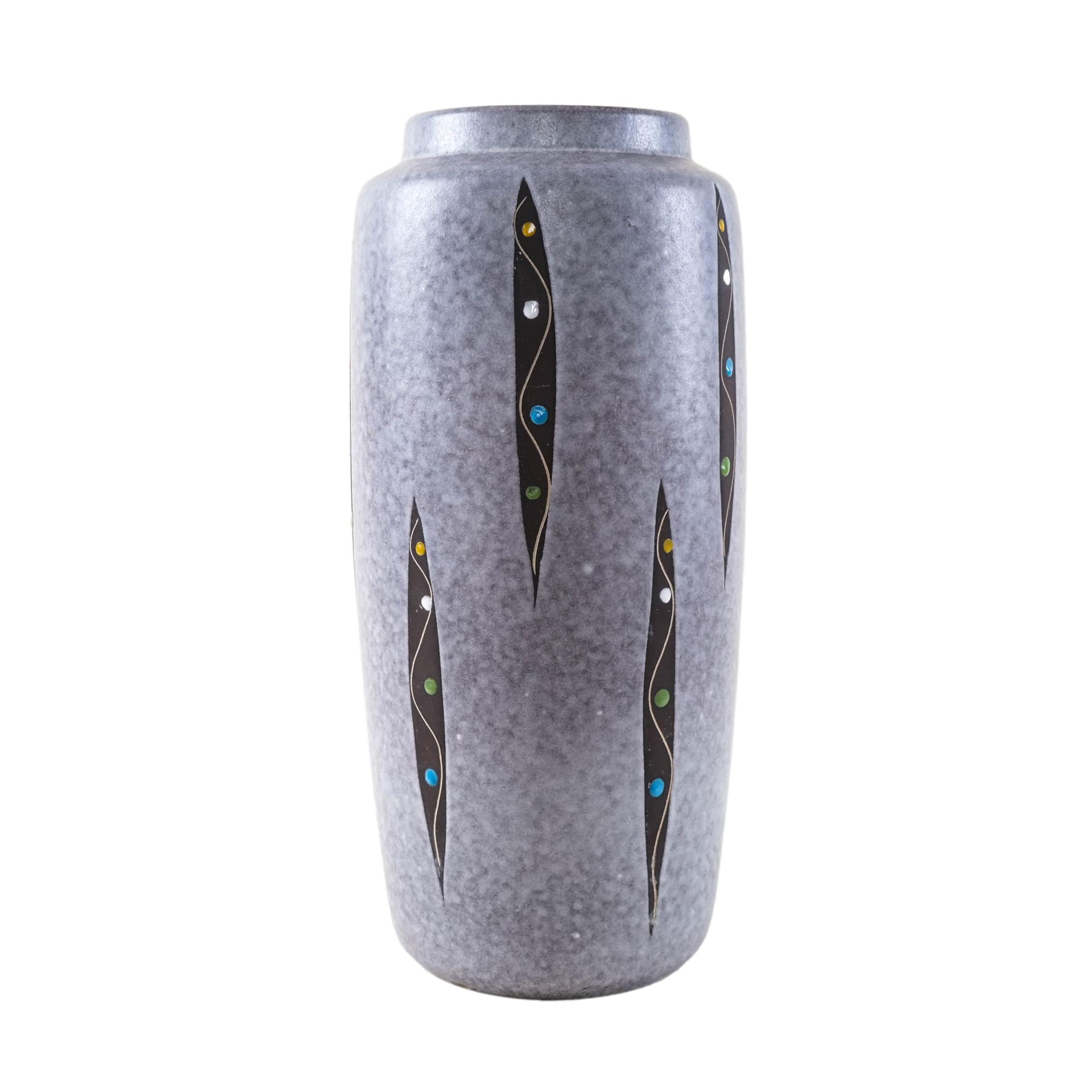 Vase, grey, ceramics, Germany, 1960s.