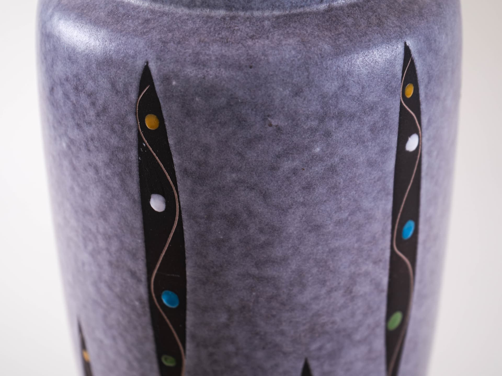 Vase, grey, ceramics, Germany, 1960s. - 313366