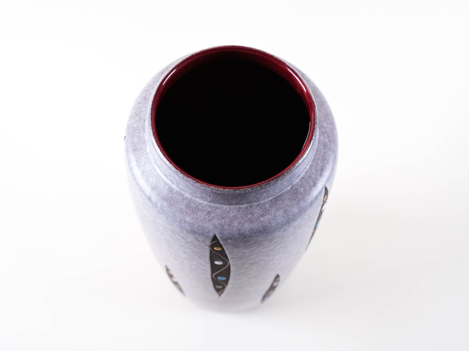 Vase, grey, ceramics, Germany, 1960s. - 313368