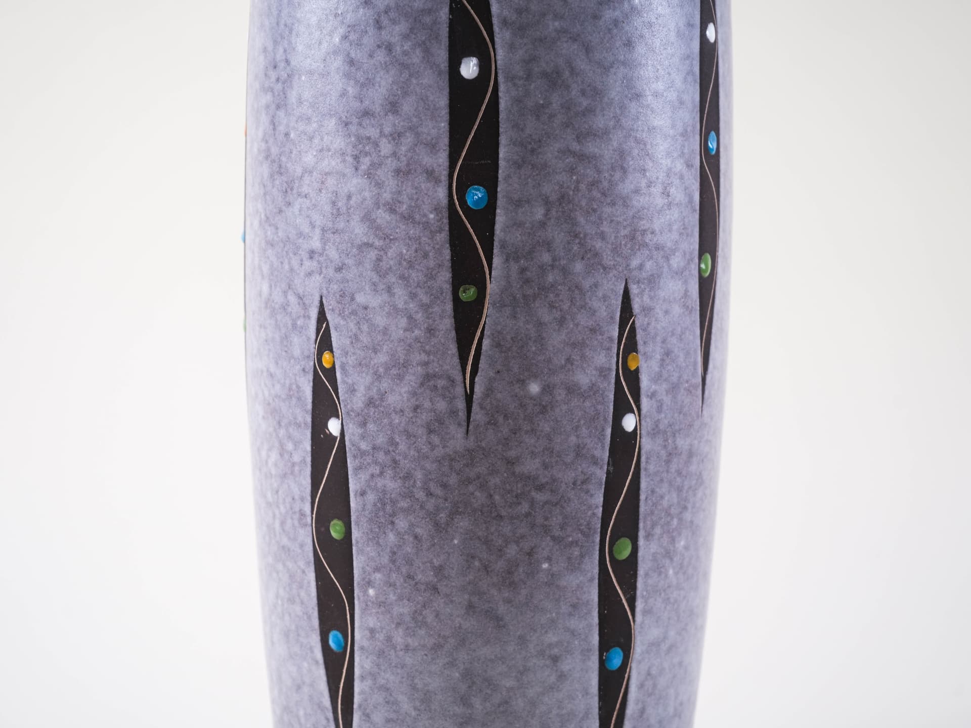 Vase, grey, ceramics, Germany, 1960s. - 313372