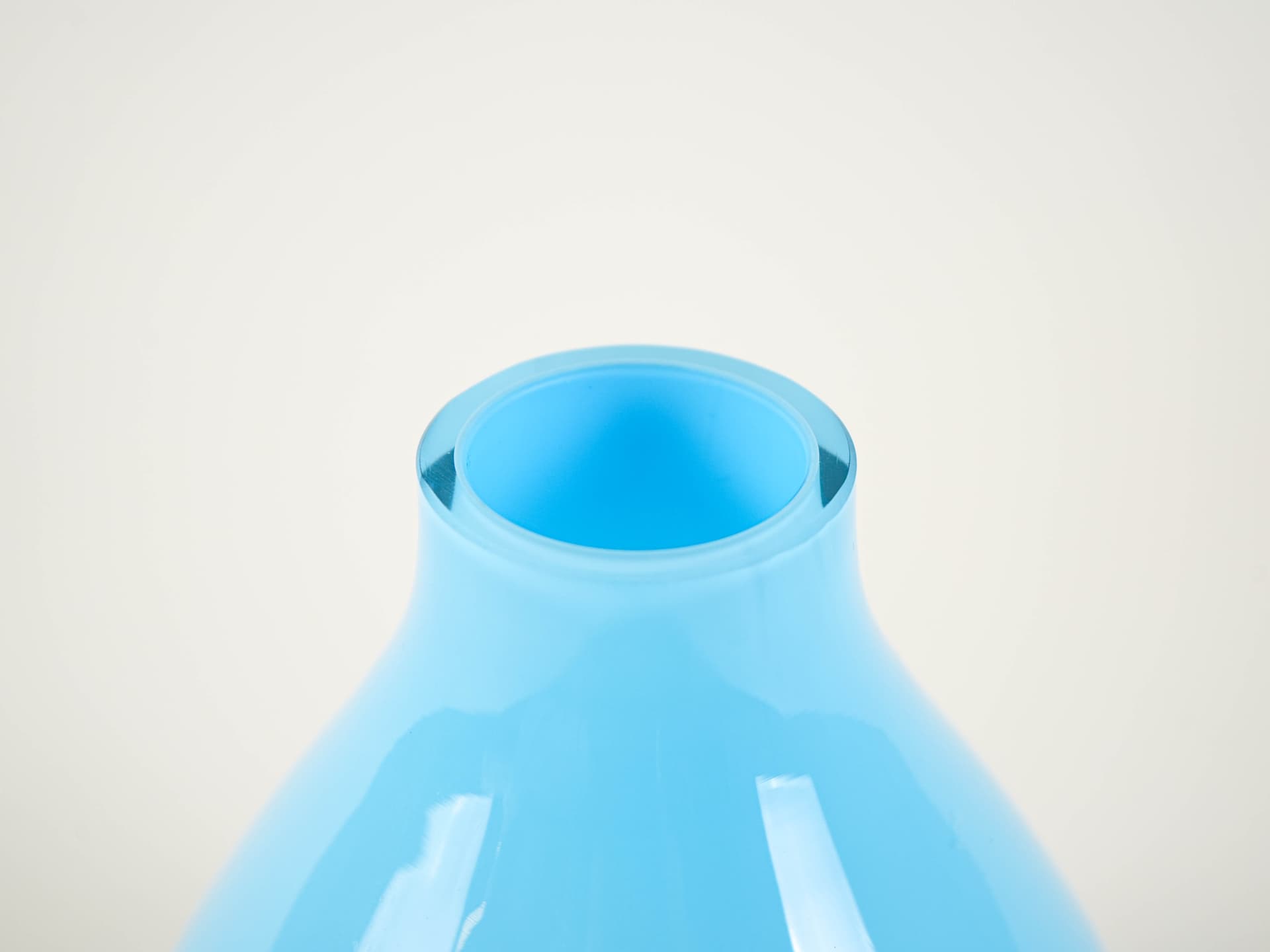 Vase, blue glass, Denmark, 1970s - 313376