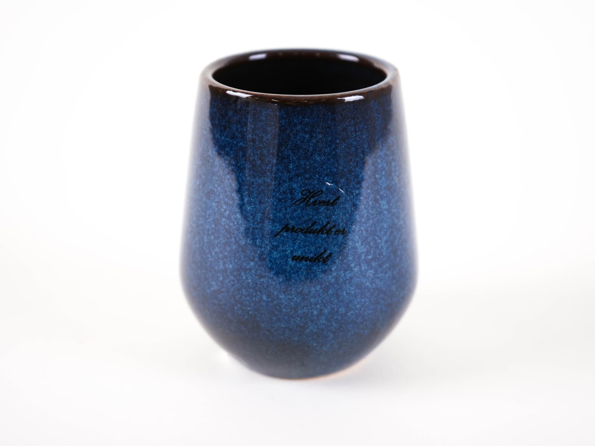 Vase, blue, ceramic, Denmark, 1970s. - 313413