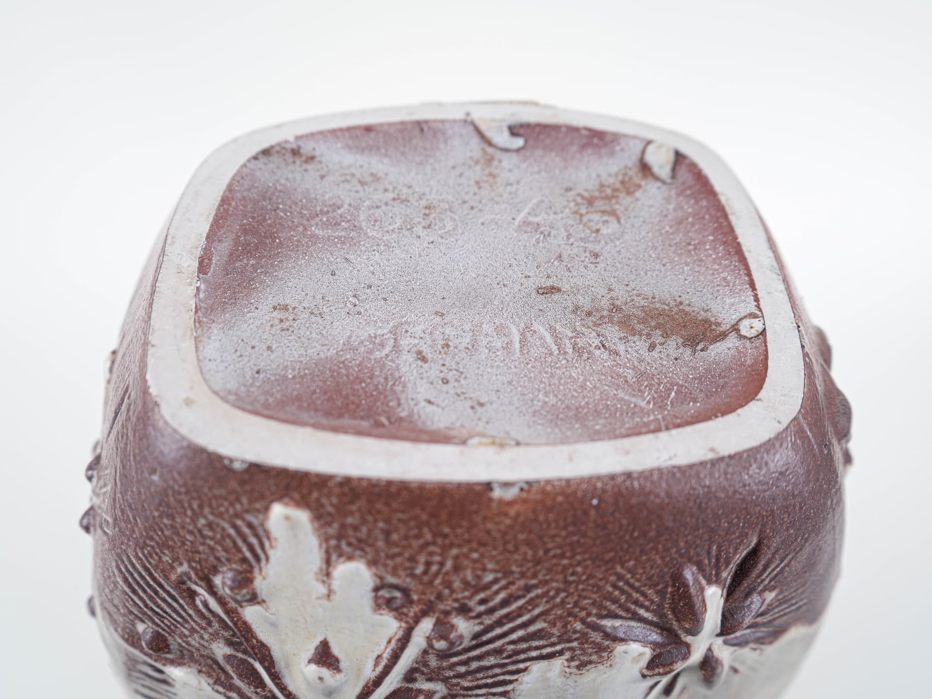 Vase, beige brown, ceramics, Germany, 1960s. - 313447
