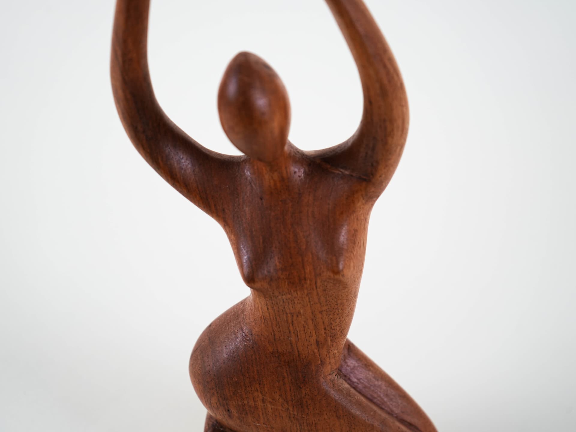 Sculpture, brown teak, Denmark, 1970s. - 313461
