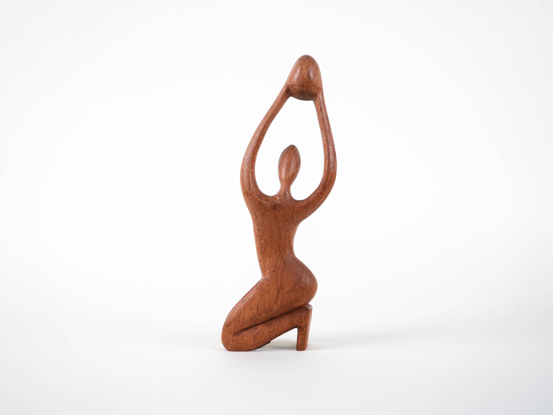Sculpture, brown teak, Denmark, 1970s. - 313464