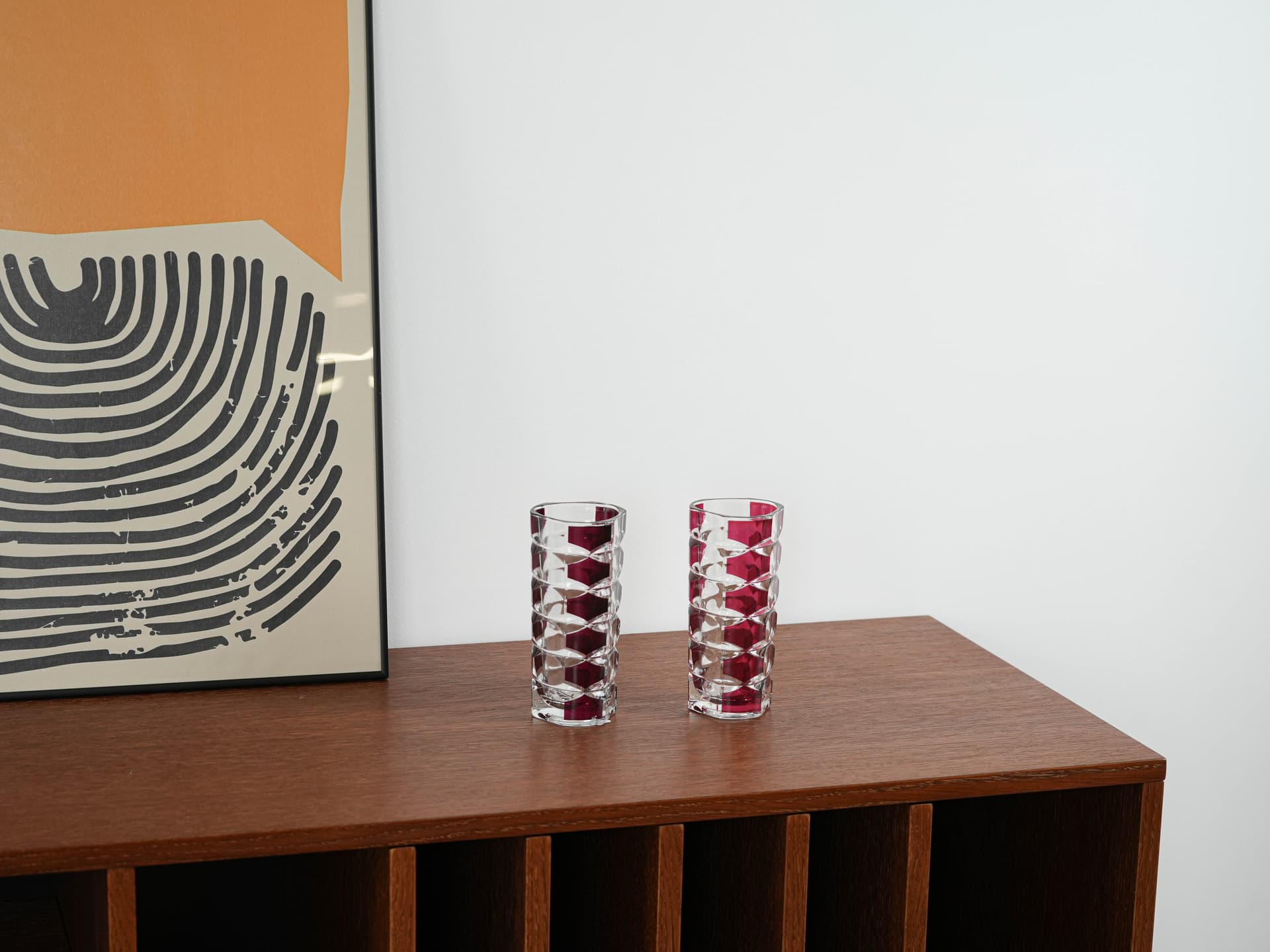 Vase Windsor, pink transparent glass, by J.G. Durand, Luminarc, France, 1970s. - 313508