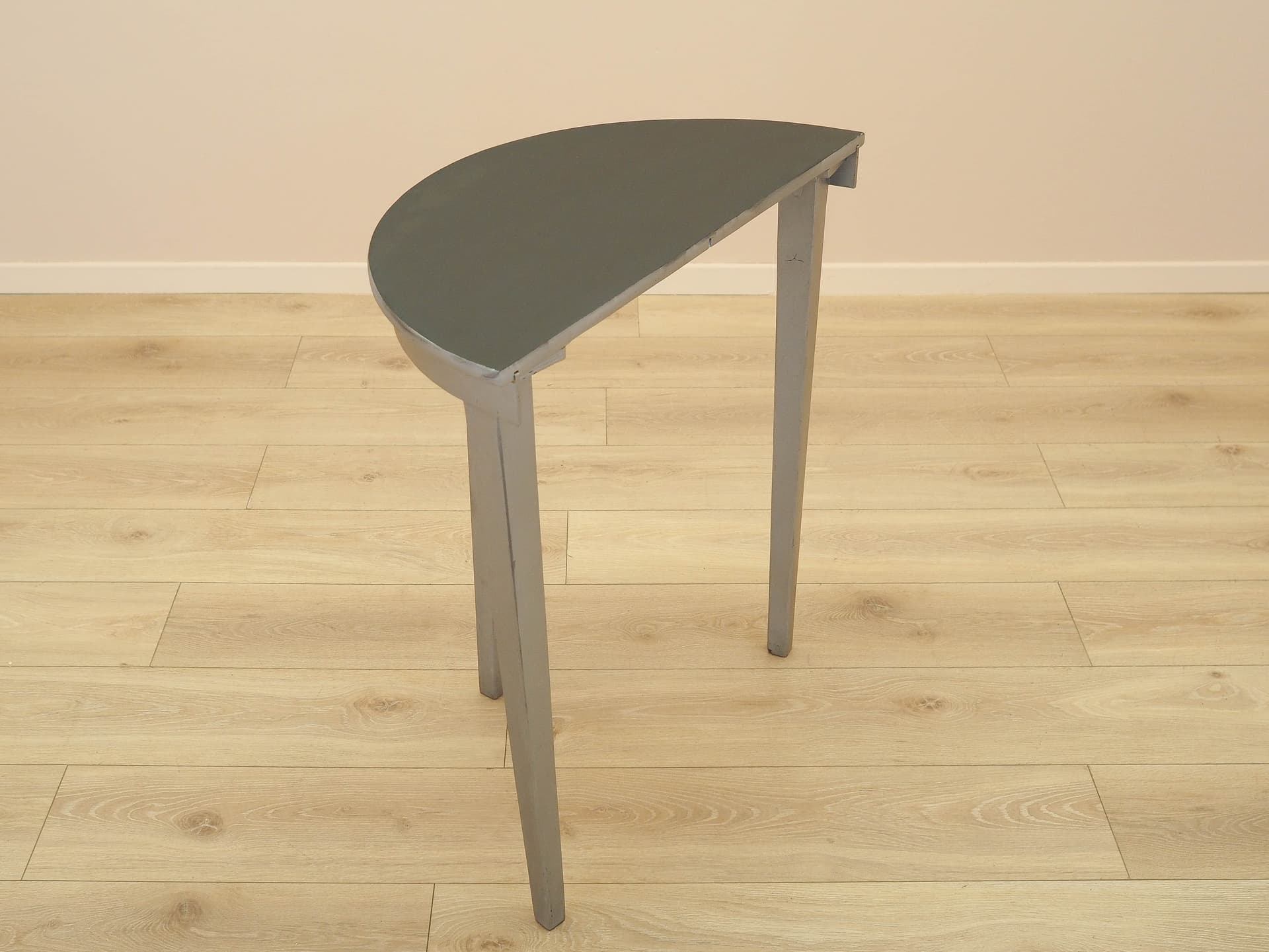 Console Table, black pine top, grey pine frame, Denmark, 1960s. - 313640