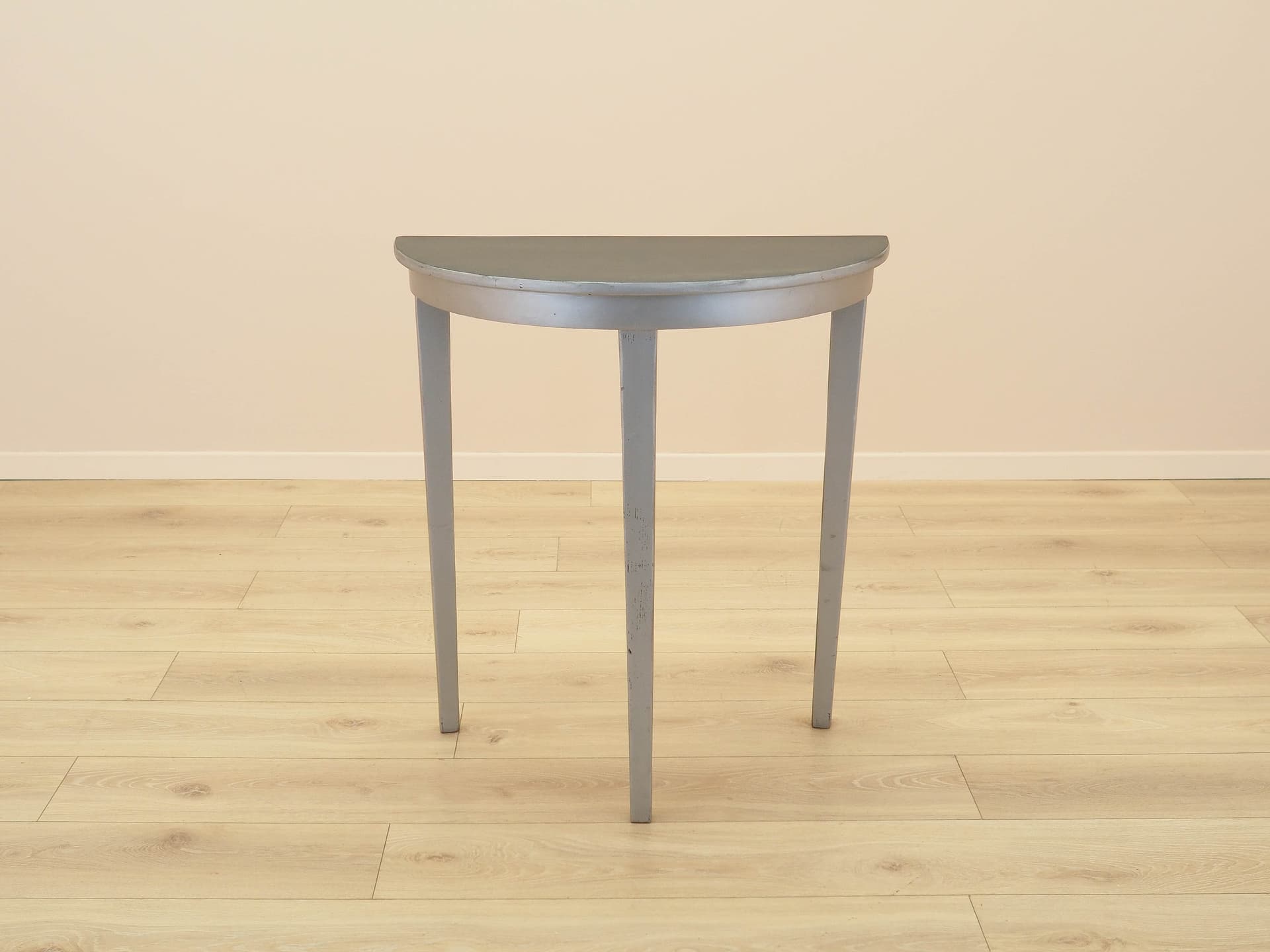 Console Table, black pine top, grey pine frame, Denmark, 1960s. - 313634