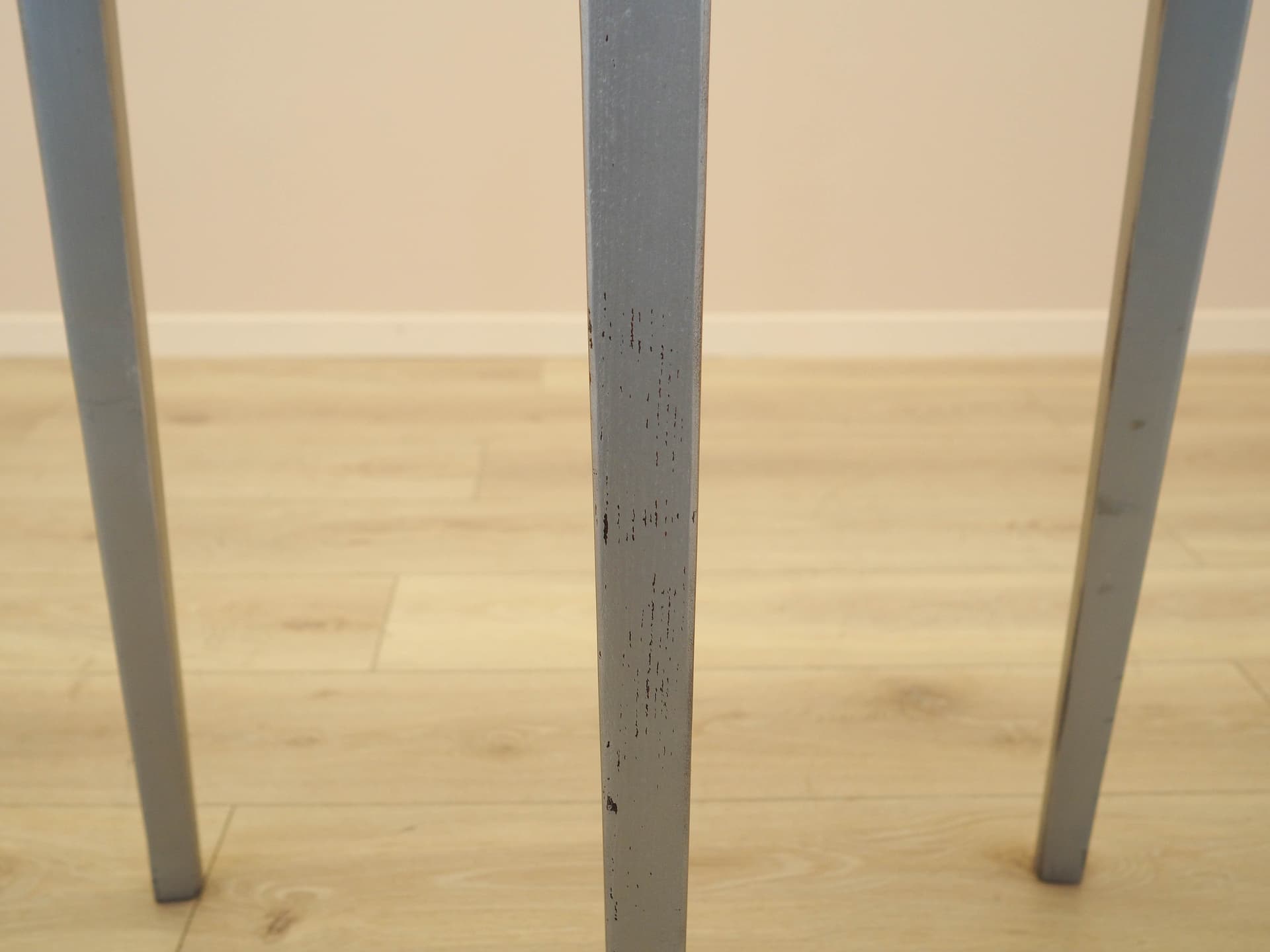 Console Table, black pine top, grey pine frame, Denmark, 1960s. - 313637