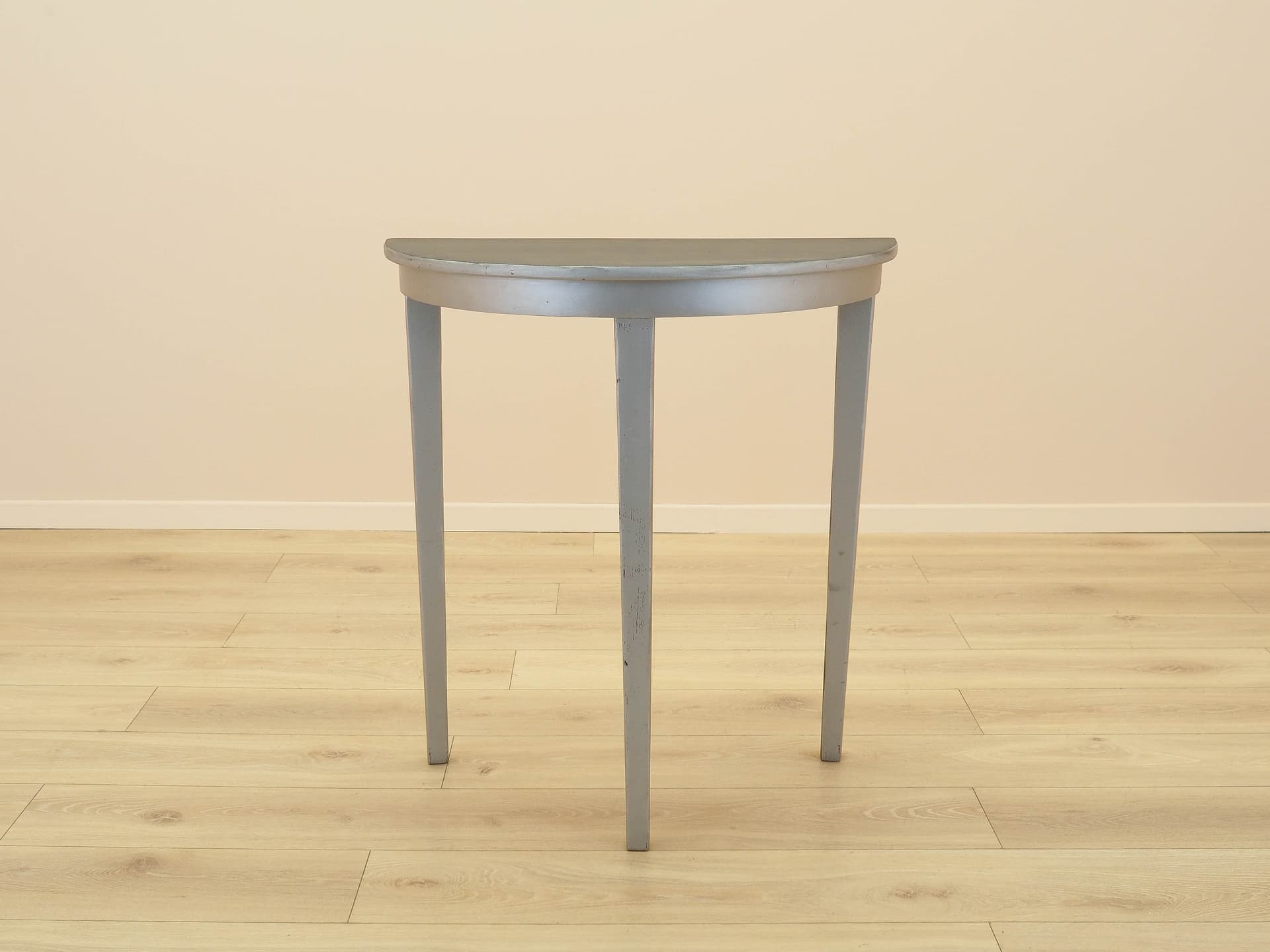 Console Table, black pine top, grey pine frame, Denmark, 1960s. - 313633