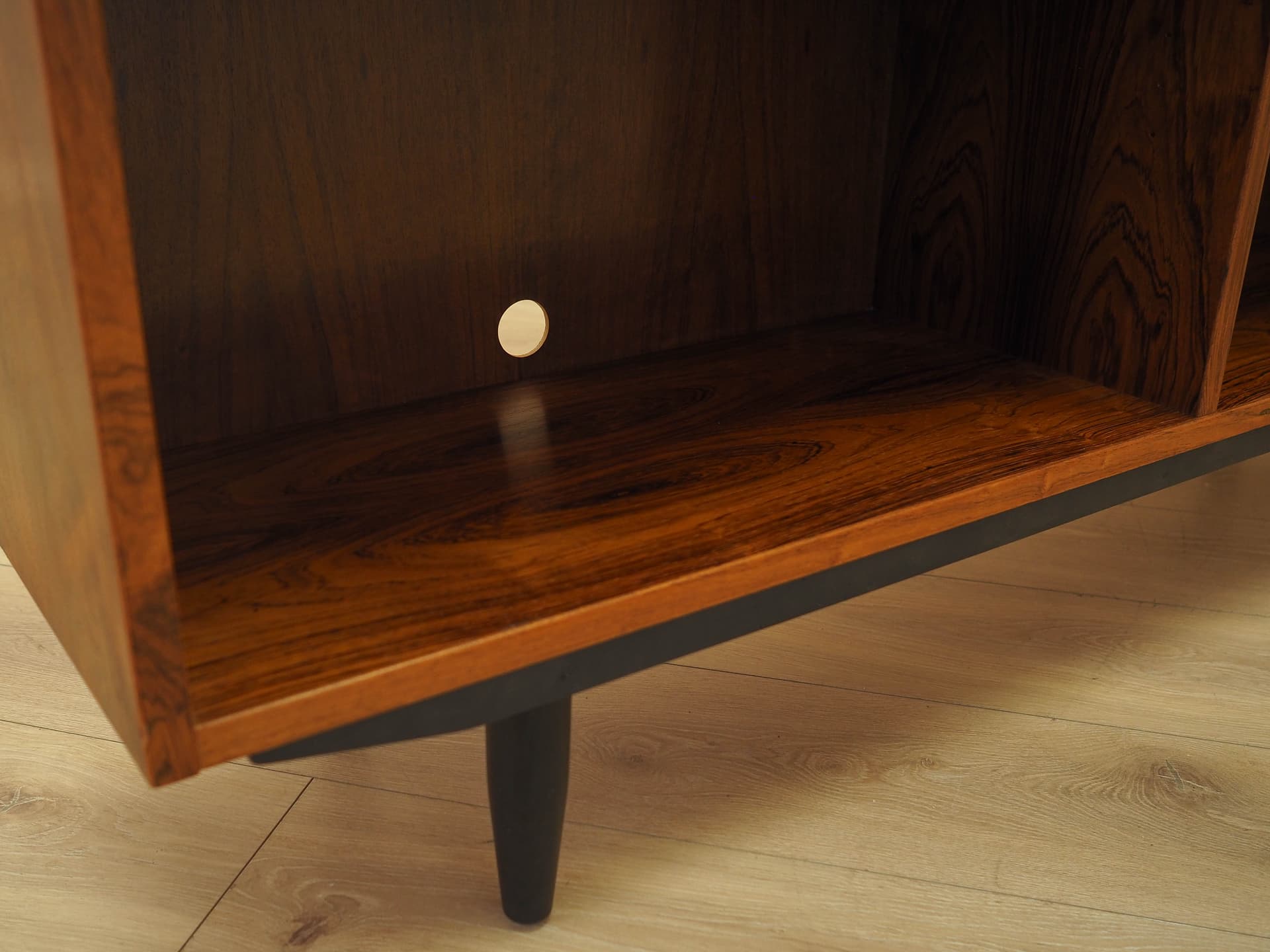 Bookcase, brown rosewood, black wood, Hundevad&Co., Denmark, 1970s. - 313695