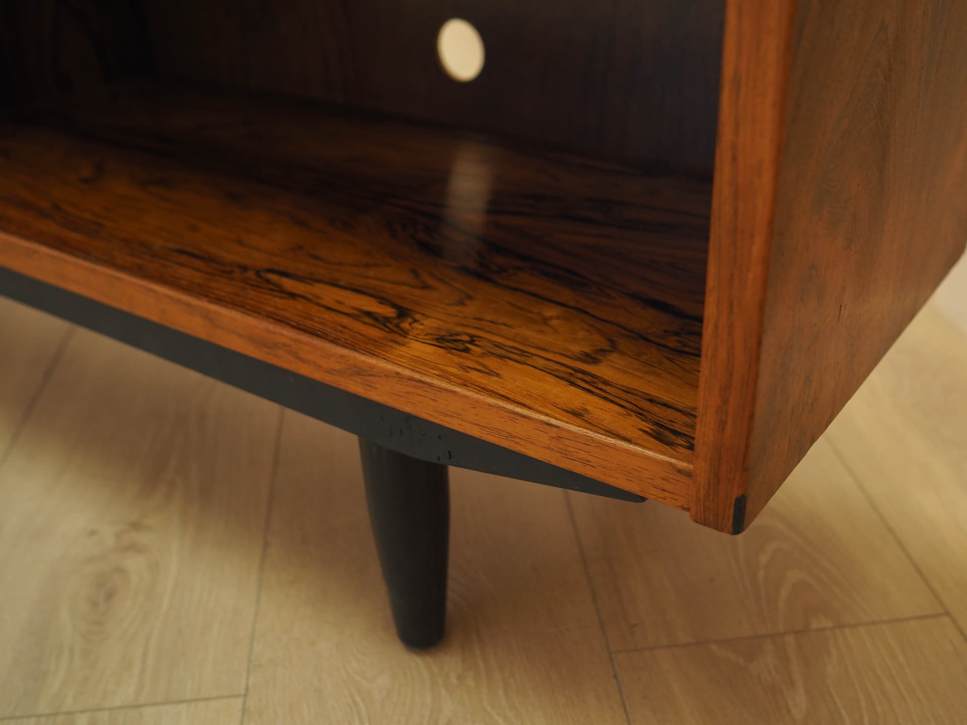 Bookcase, brown rosewood, black wood, Hundevad&Co., Denmark, 1970s. - 313697