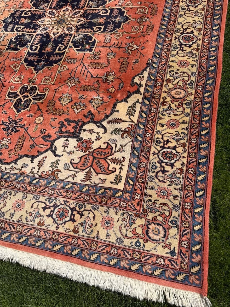 Rug Heriz 350x250 cm, red blue, wool, Iran - 313741