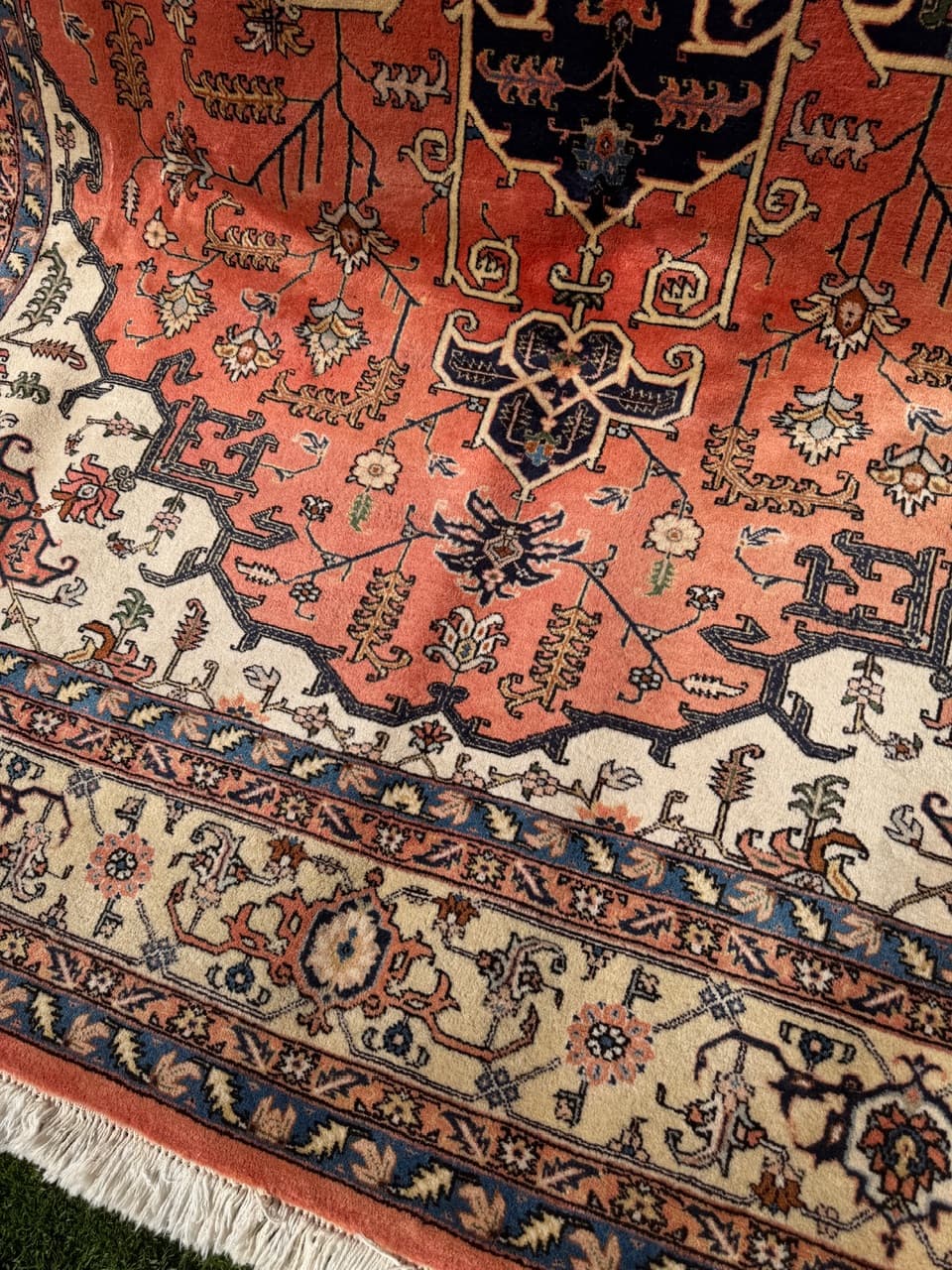 Rug Heriz 350x250 cm, red blue, wool, Iran - 313734