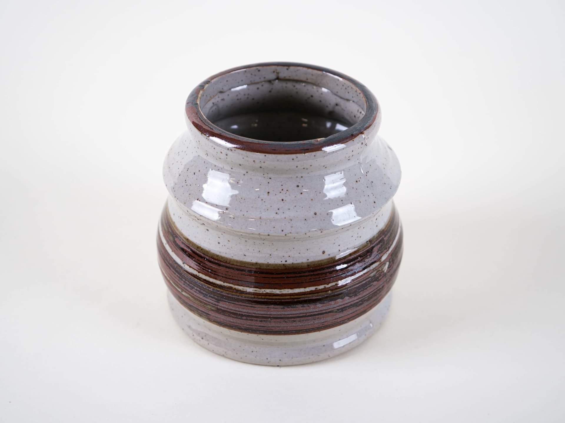 Vase, grey stoneware, Denmark, 1960s. - 313859