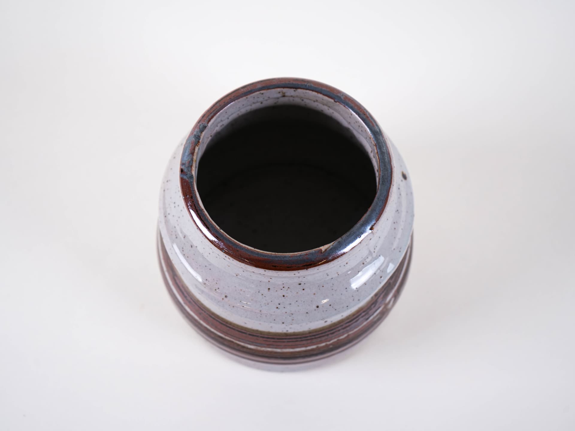 Vase, grey stoneware, Denmark, 1960s. - 313855