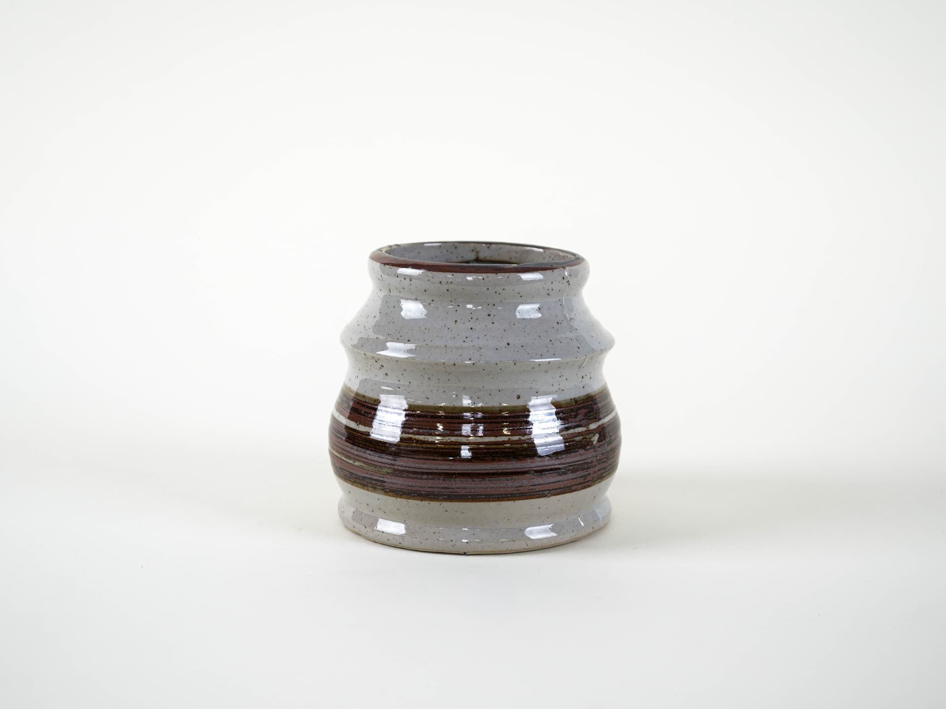 Vase, grey stoneware, Denmark, 1960s. - 313857